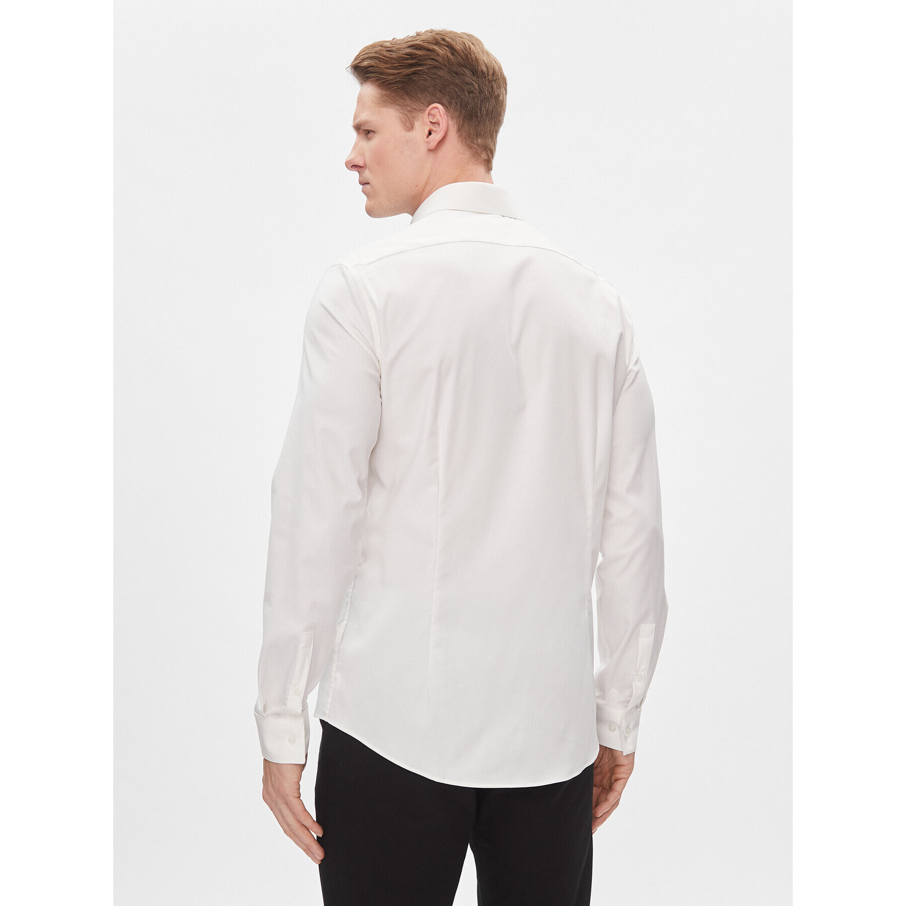 Calvin Klein Риза K10K112301 Бял Slim Fit - Pepit.bg