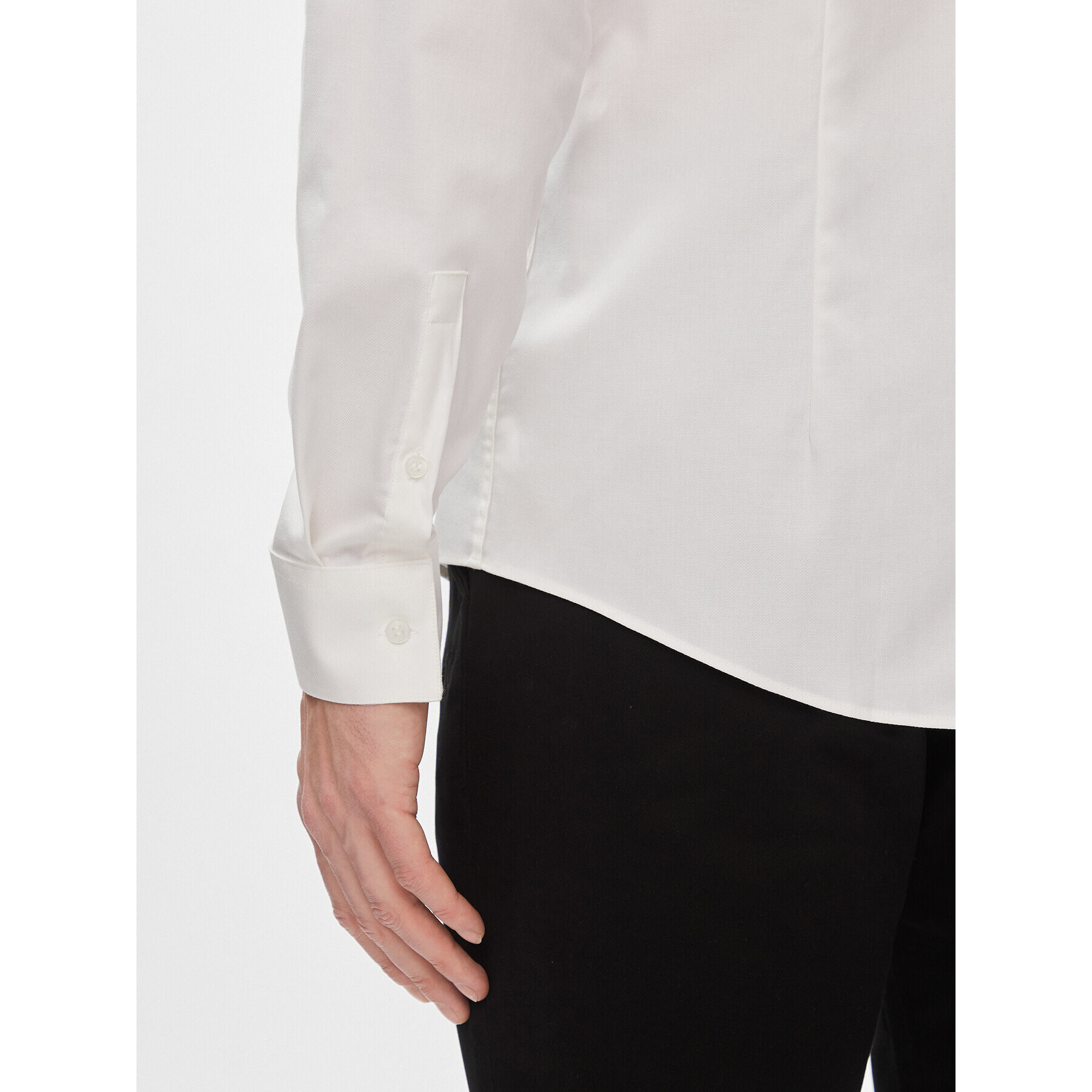 Calvin Klein Риза K10K112301 Бял Slim Fit - Pepit.bg