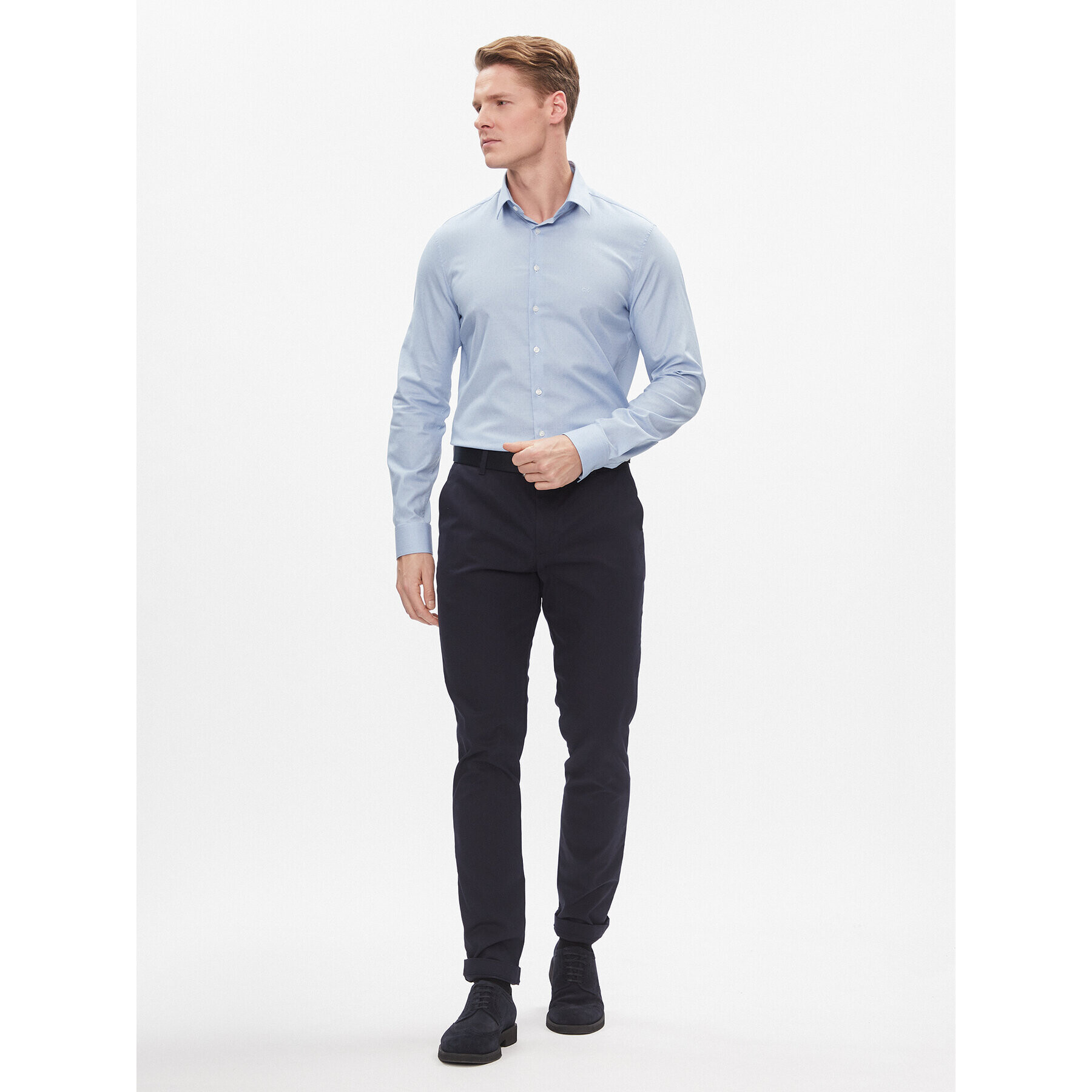 Calvin Klein Риза K10K112305 Син Slim Fit - Pepit.bg