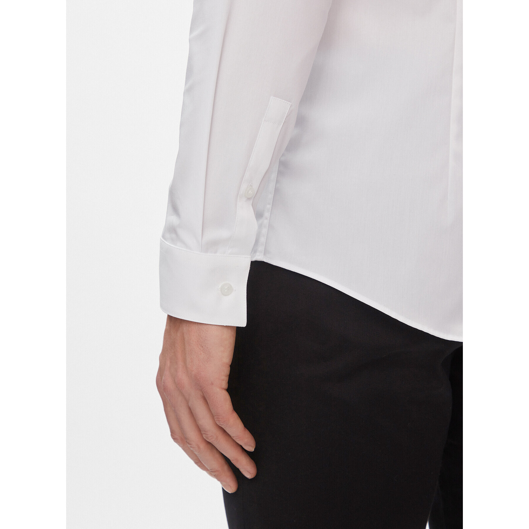Calvin Klein Риза K10K112310 Бял Slim Fit - Pepit.bg