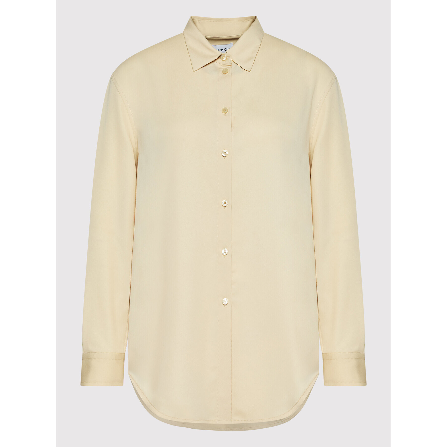 Calvin Klein Риза K20K203498 Бежов Relaxed Fit - Pepit.bg