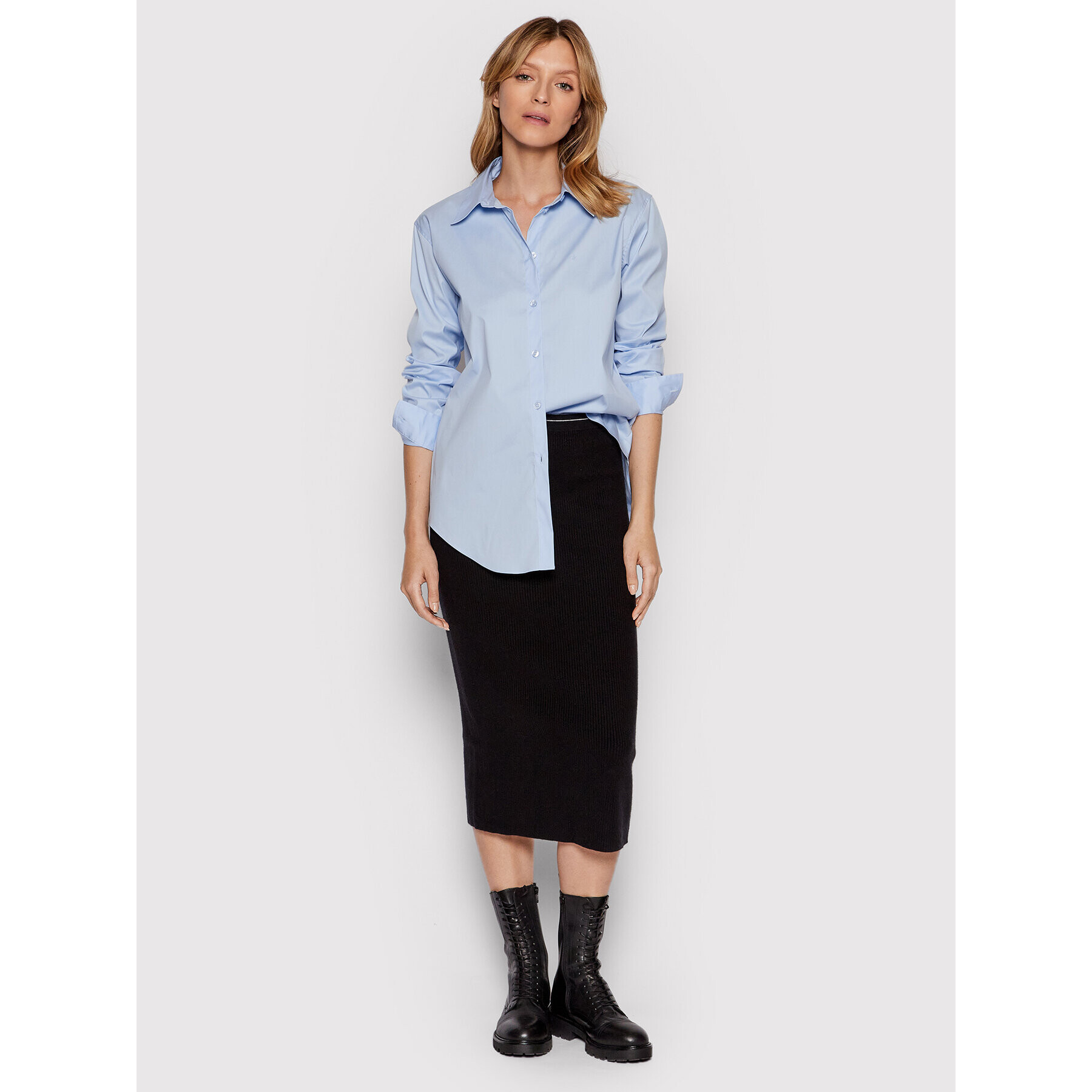 Calvin Klein Риза K20K203554 Син Relaxed Fit - Pepit.bg