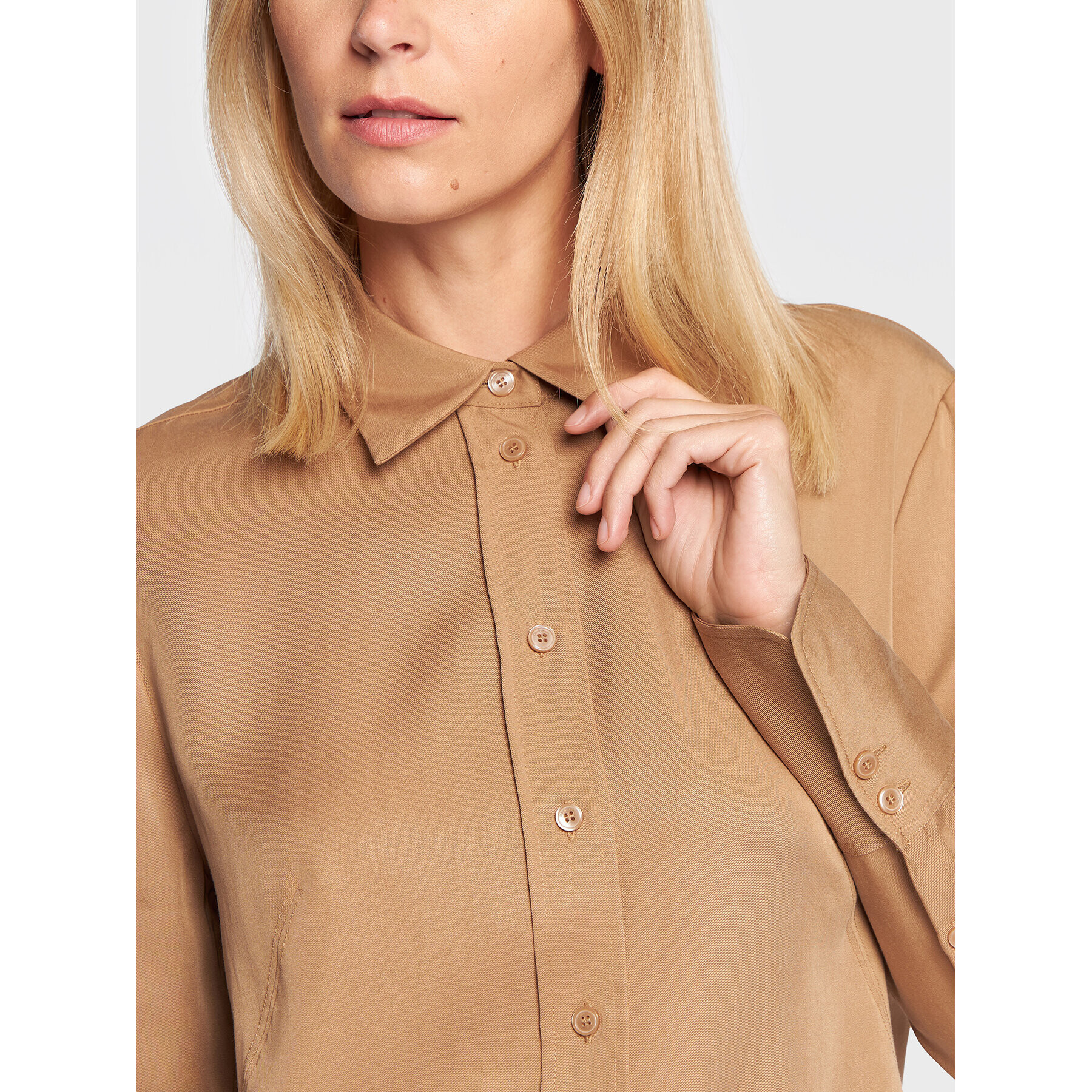 Calvin Klein Риза K20K205529 Кафяв Regular Fit - Pepit.bg