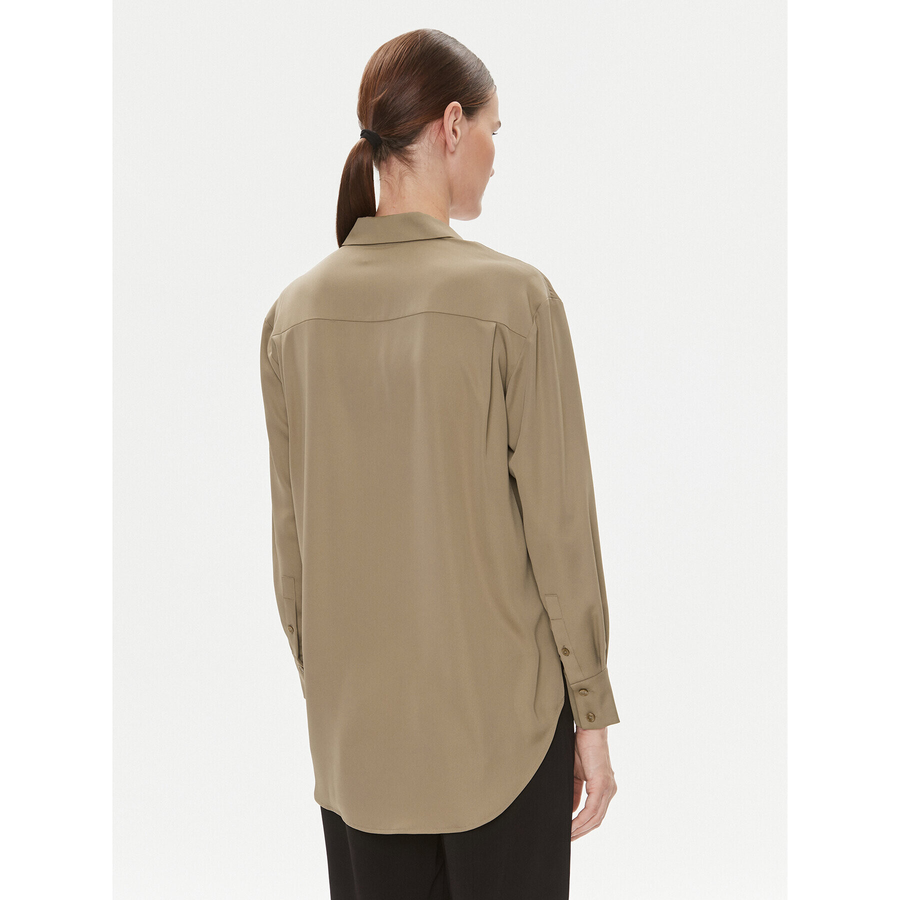 Calvin Klein Риза K20K205682 Кафяв Relaxed Fit - Pepit.bg
