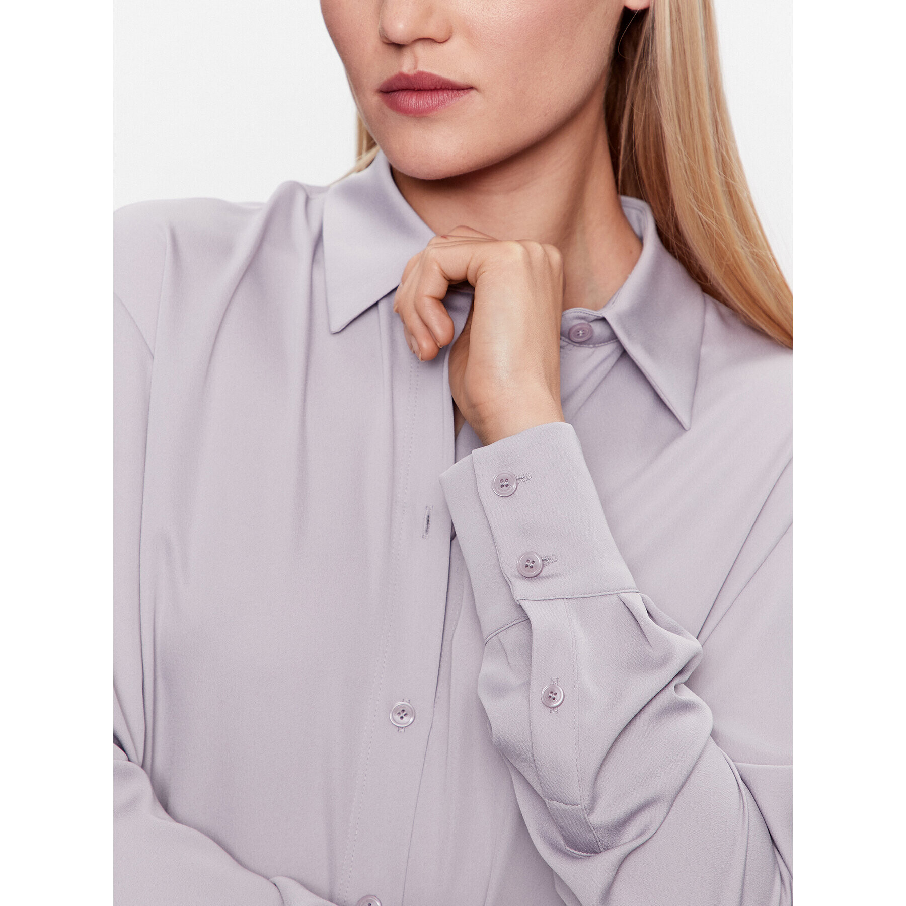 Calvin Klein Риза K20K205682 Виолетов Relaxed Fit - Pepit.bg