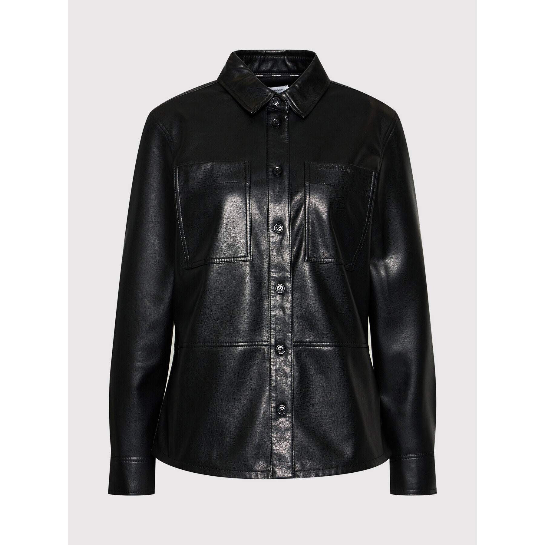 Calvin Klein Риза Overshirt K20K203097 Черен Regular Fit - Pepit.bg