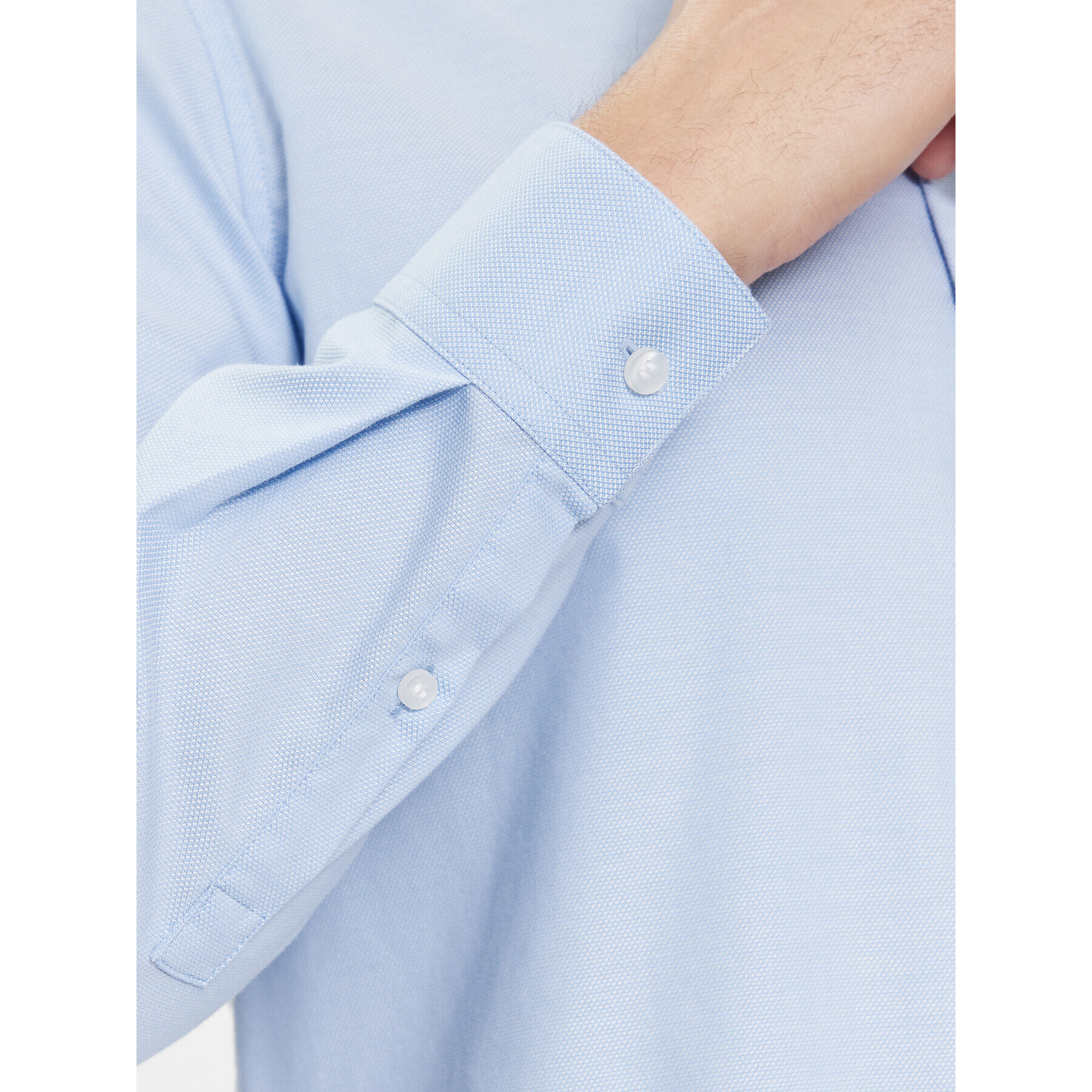 Calvin Klein Риза Structure K10K112106 Син Slim Fit - Pepit.bg