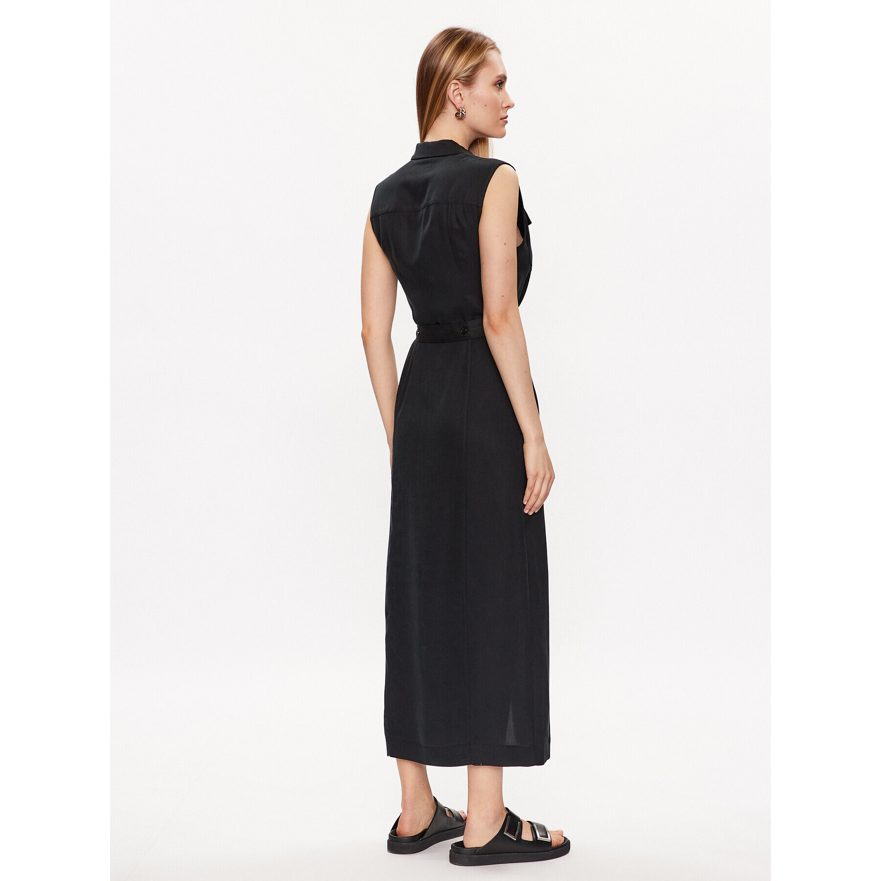 Calvin Klein Рокля тип риза K20K205204 Черен Regular Fit - Pepit.bg