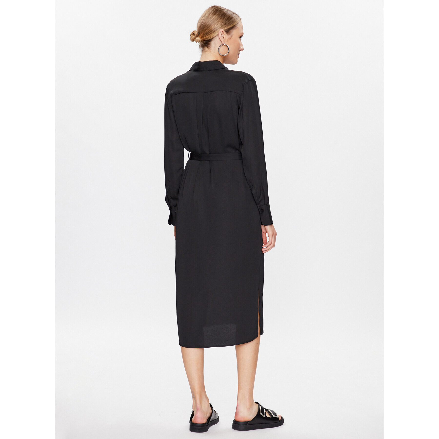 Calvin Klein Рокля тип риза K20K205218 Черен Regular Fit - Pepit.bg