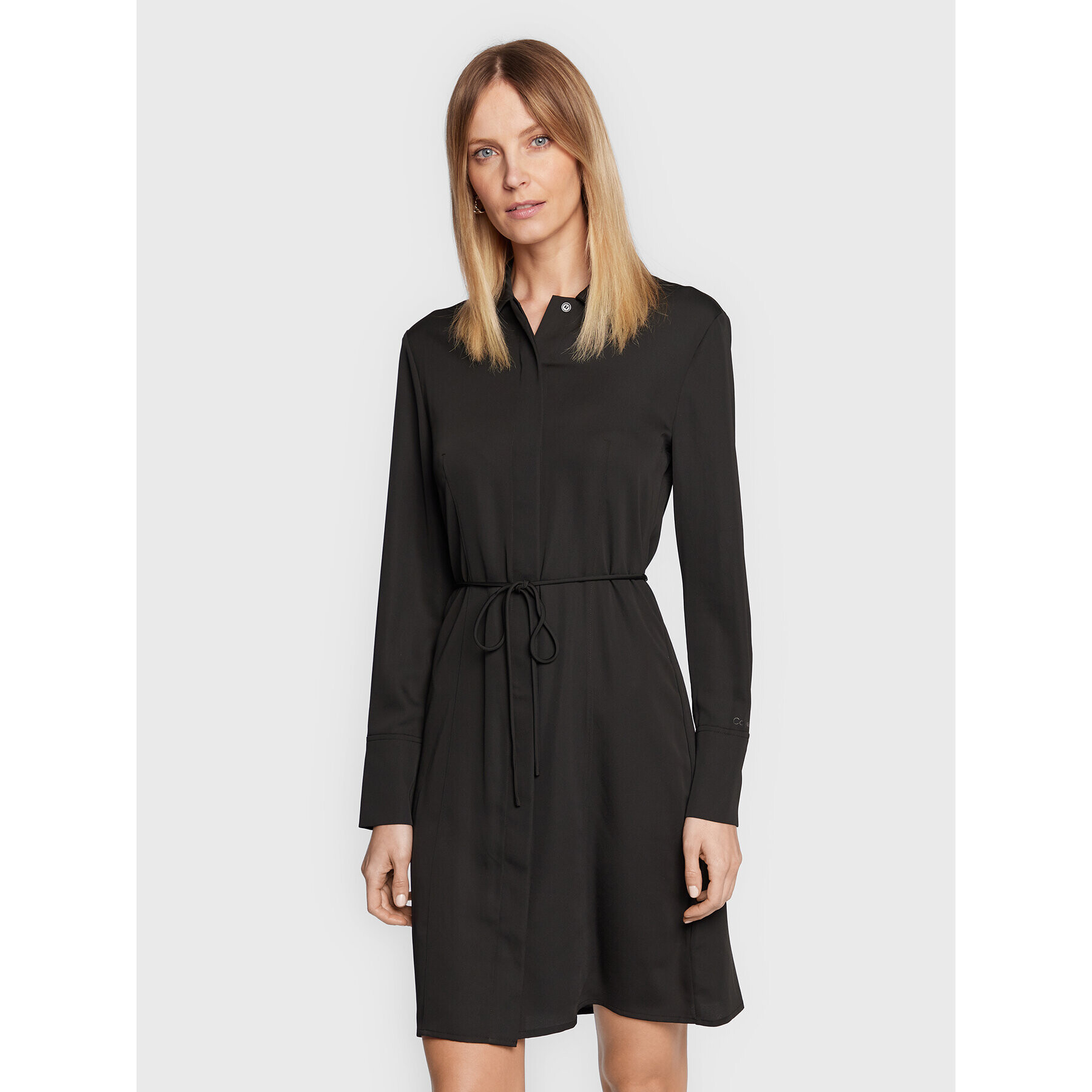 Calvin Klein Рокля тип риза K20K205348 Черен Regular Fit - Pepit.bg