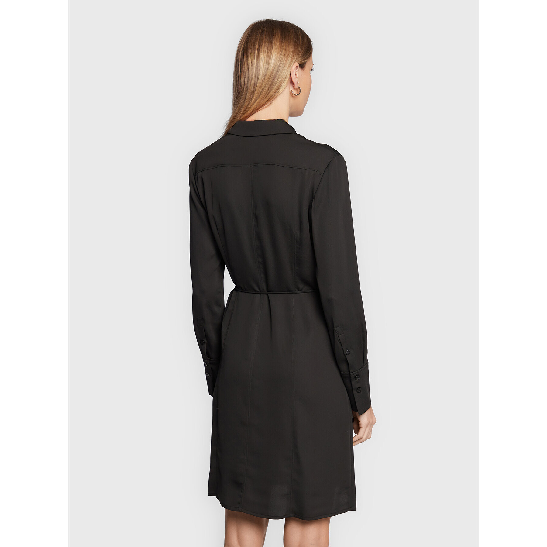 Calvin Klein Рокля тип риза K20K205348 Черен Regular Fit - Pepit.bg
