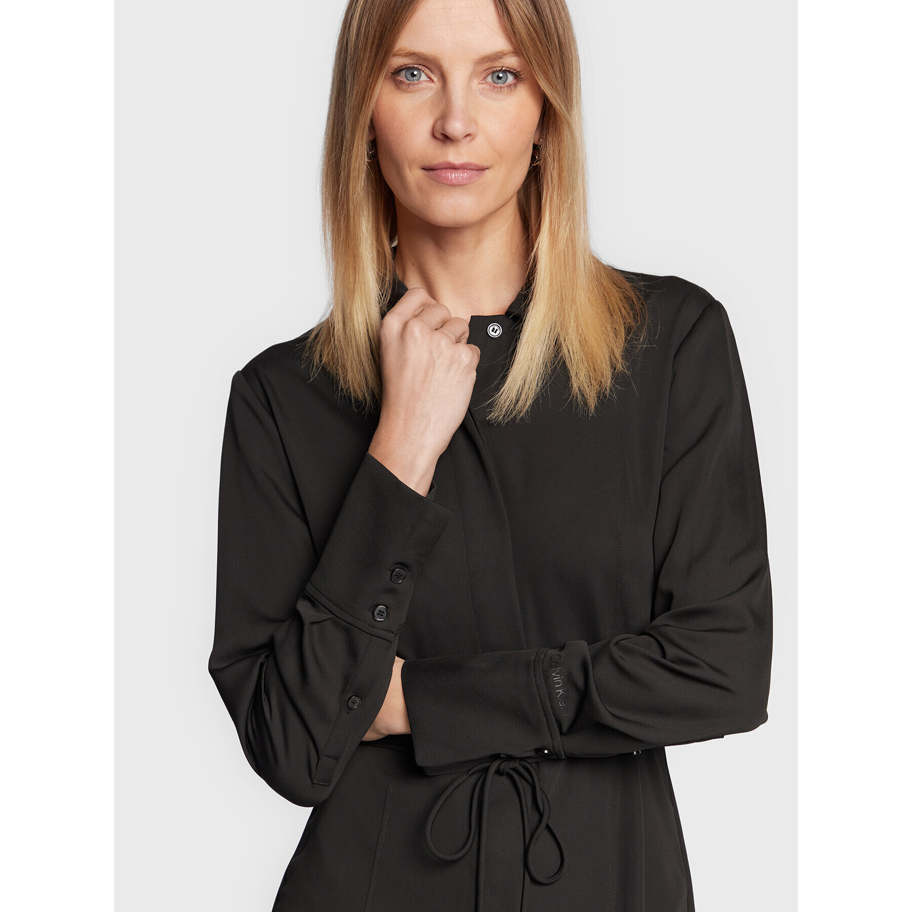 Calvin Klein Рокля тип риза K20K205348 Черен Regular Fit - Pepit.bg