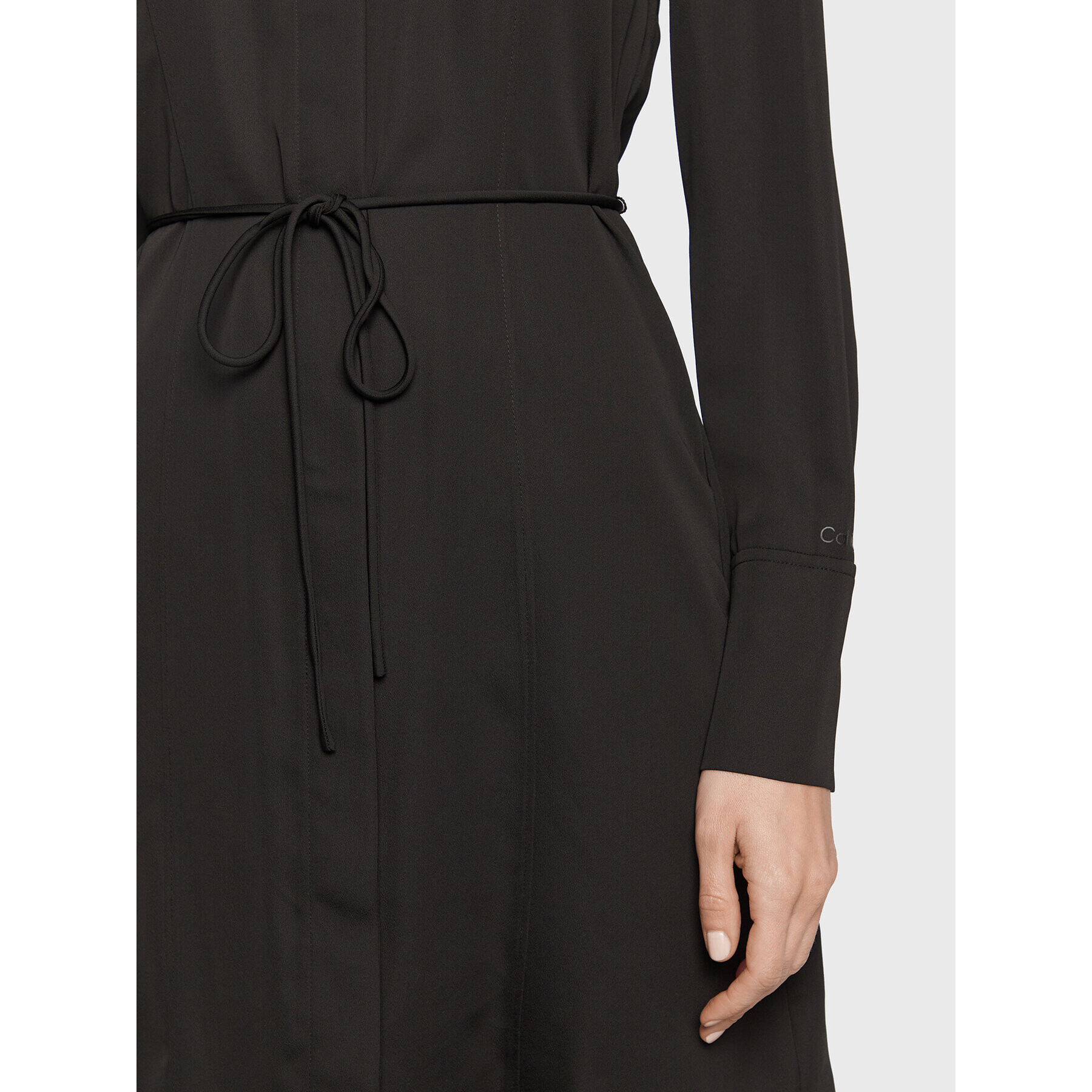 Calvin Klein Рокля тип риза K20K205348 Черен Regular Fit - Pepit.bg