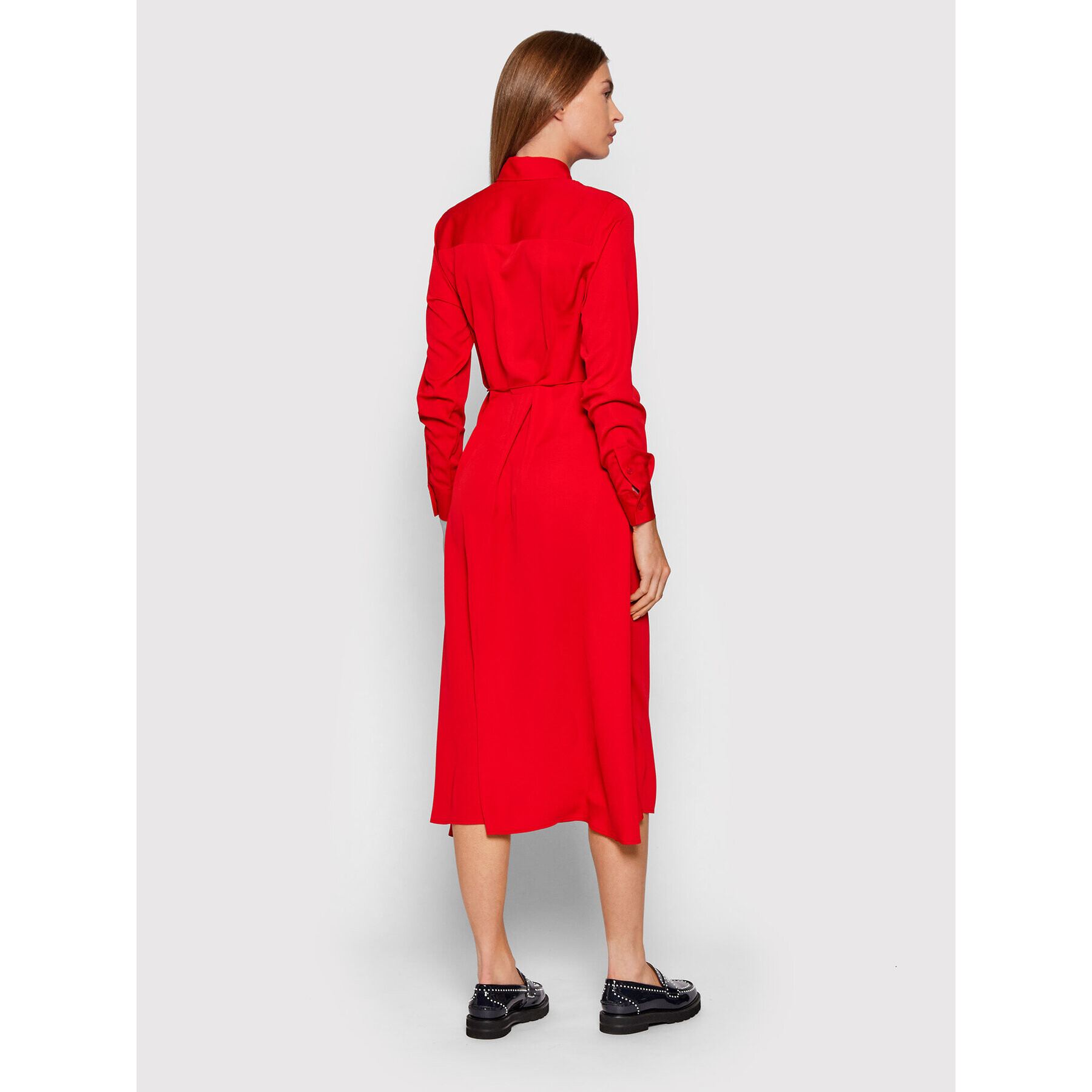 Calvin Klein Рокля тип риза K20K203225 Червен Regular Fit - Pepit.bg