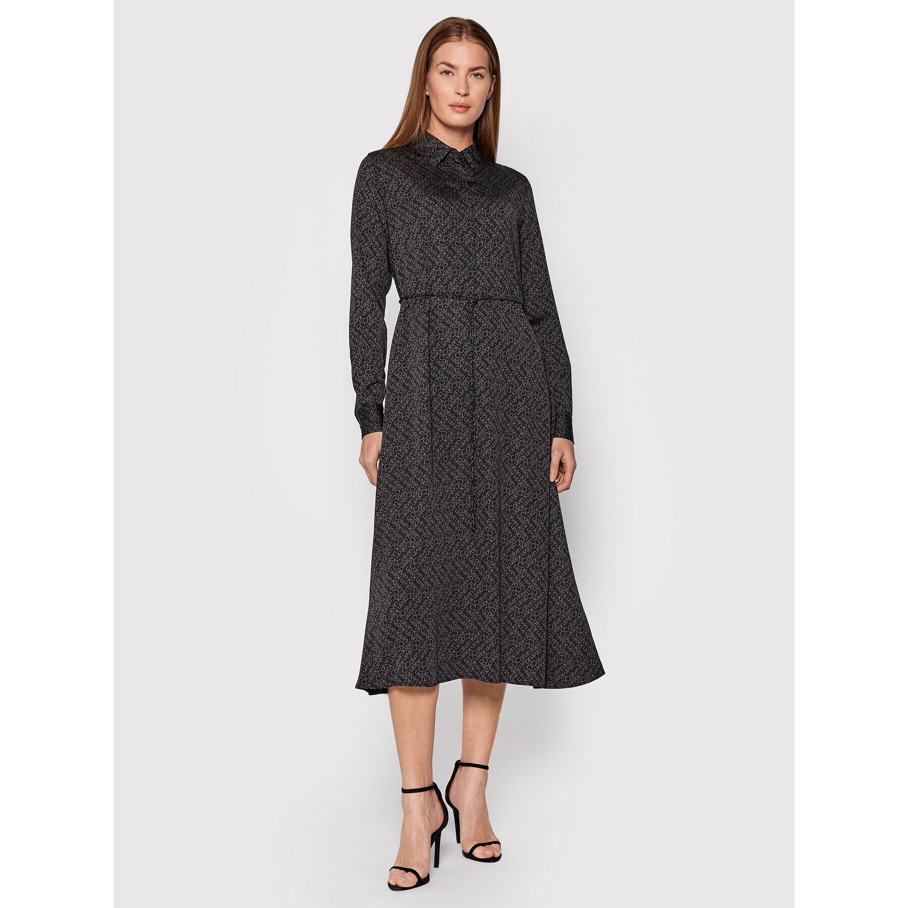 Calvin Klein Рокля тип риза K20K2032250GL Черен Regular Fit - Pepit.bg