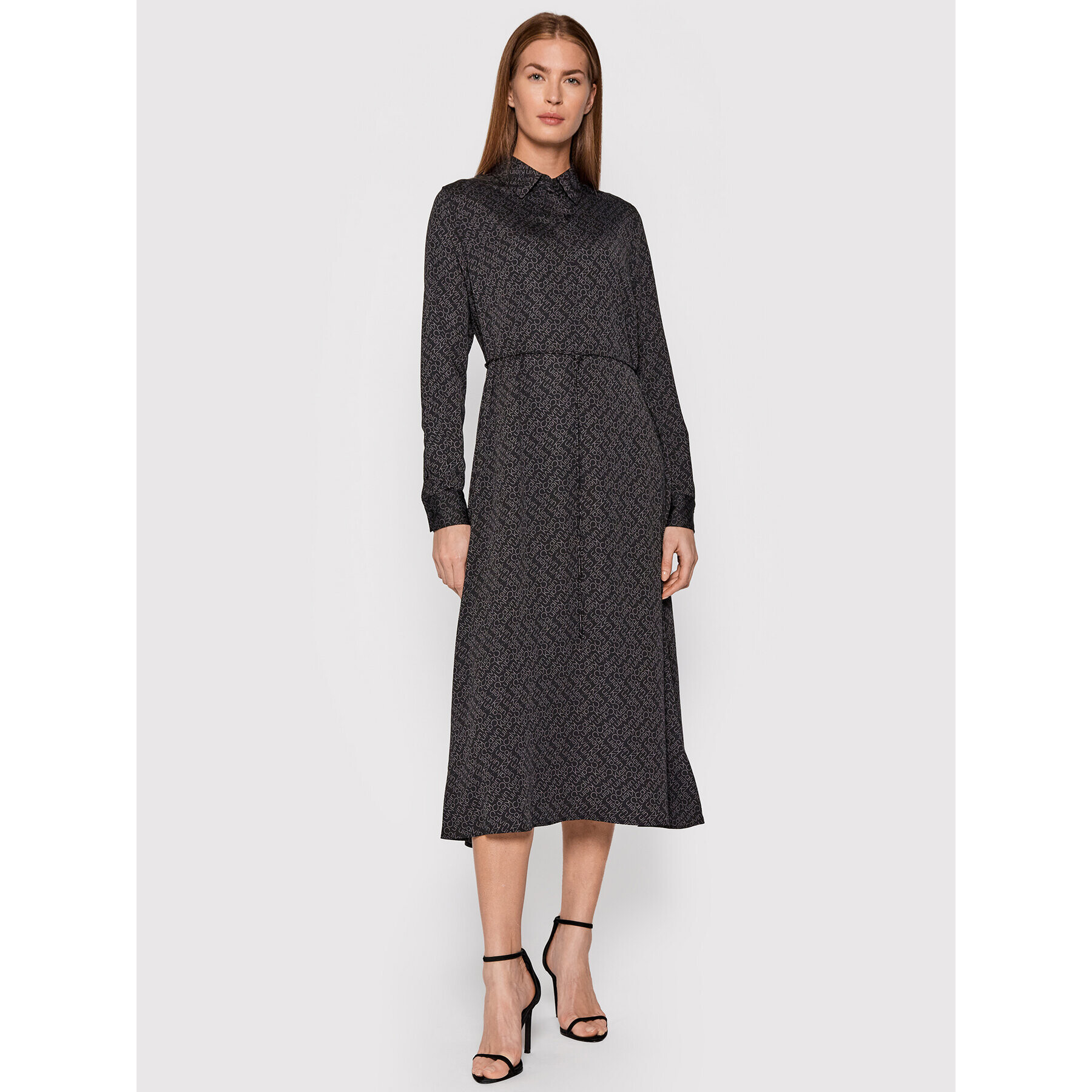 Calvin Klein Рокля тип риза K20K2032250GL Черен Regular Fit - Pepit.bg