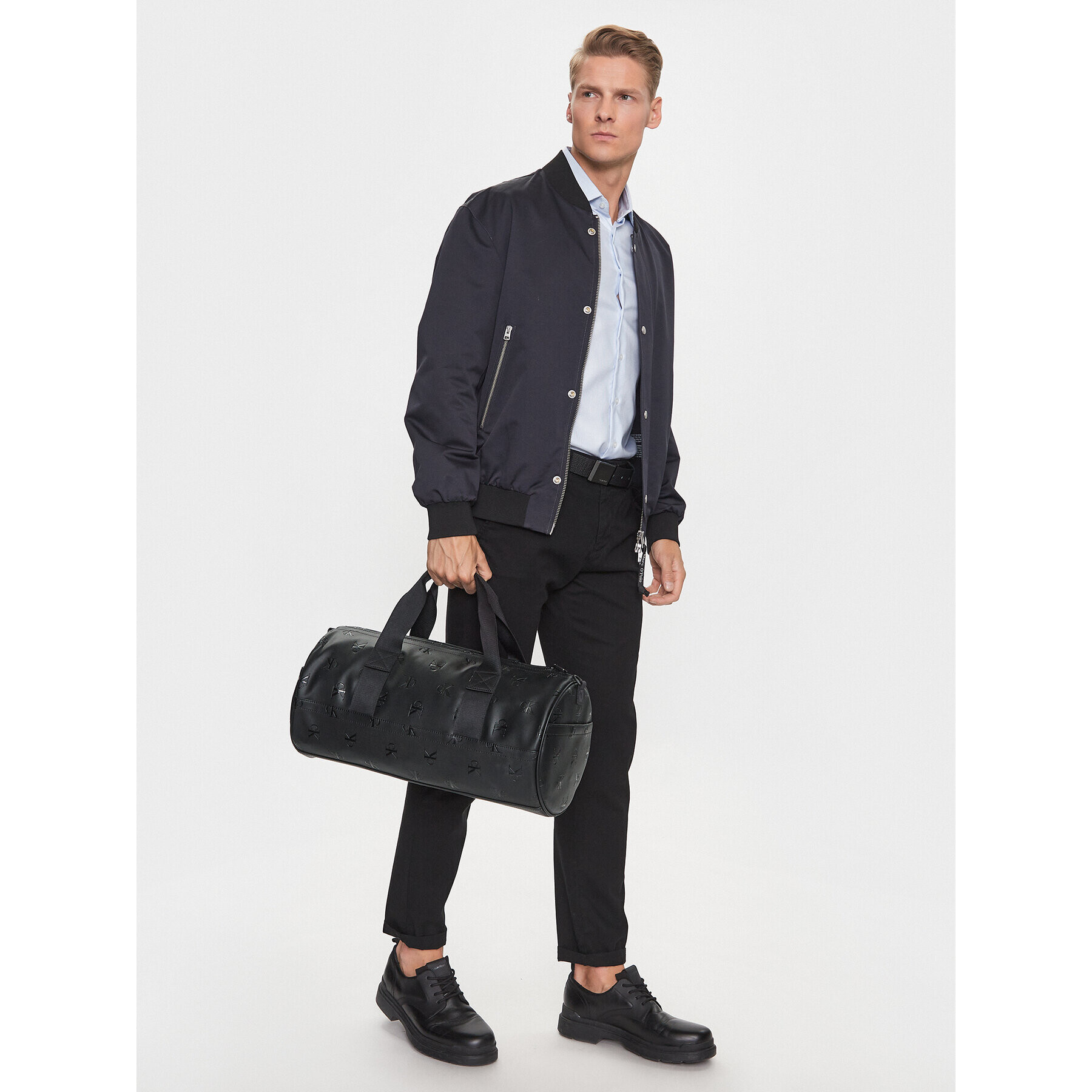 Calvin Klein Сак Monogram Soft Duffle 48 Aop K50K510497 Черен - Pepit.bg