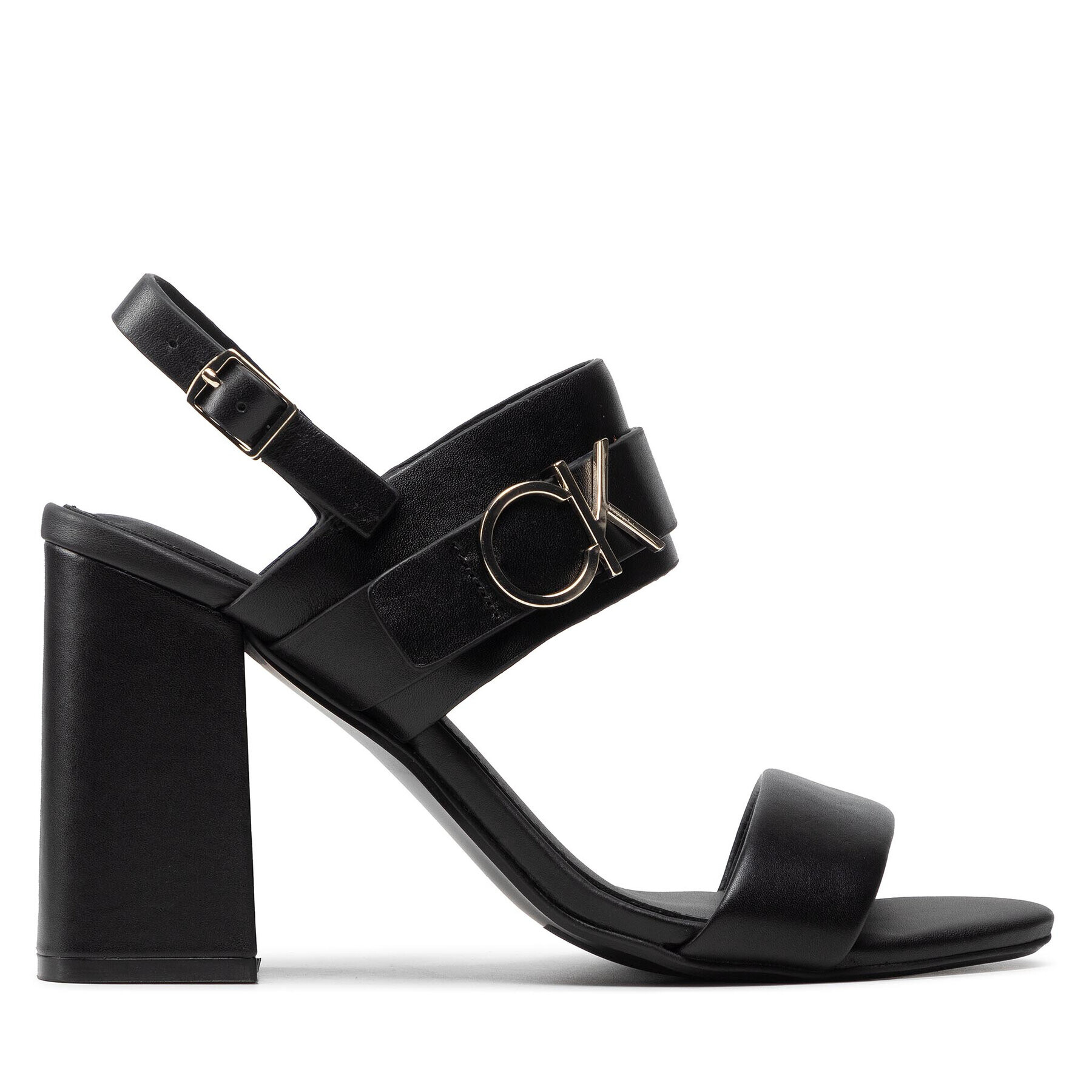 Calvin Klein Сандали Almond Blk Hl Sandal 85 W/Hgw HW0HW00710 Черен - Pepit.bg