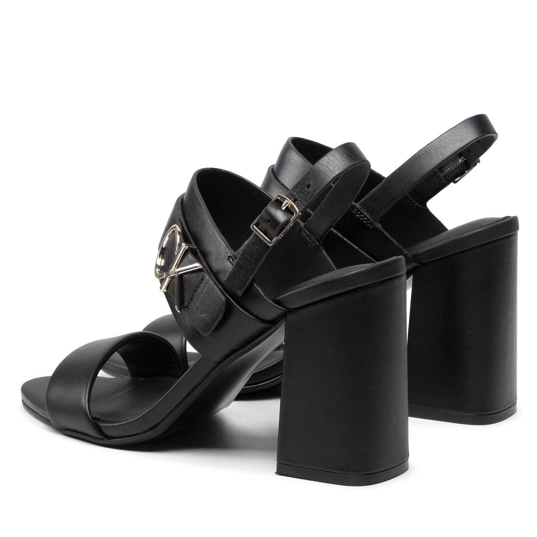 Calvin Klein Сандали Almond Blk Hl Sandal 85 W/Hgw HW0HW00710 Черен - Pepit.bg