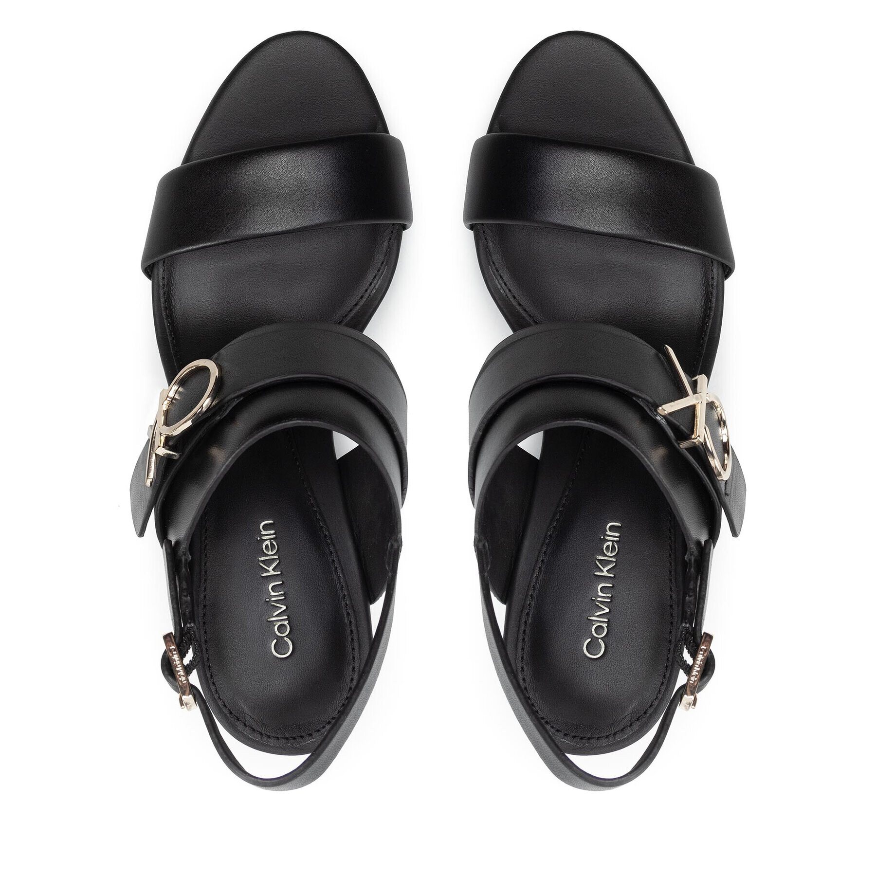 Calvin Klein Сандали Almond Blk Hl Sandal 85 W/Hgw HW0HW00710 Черен - Pepit.bg