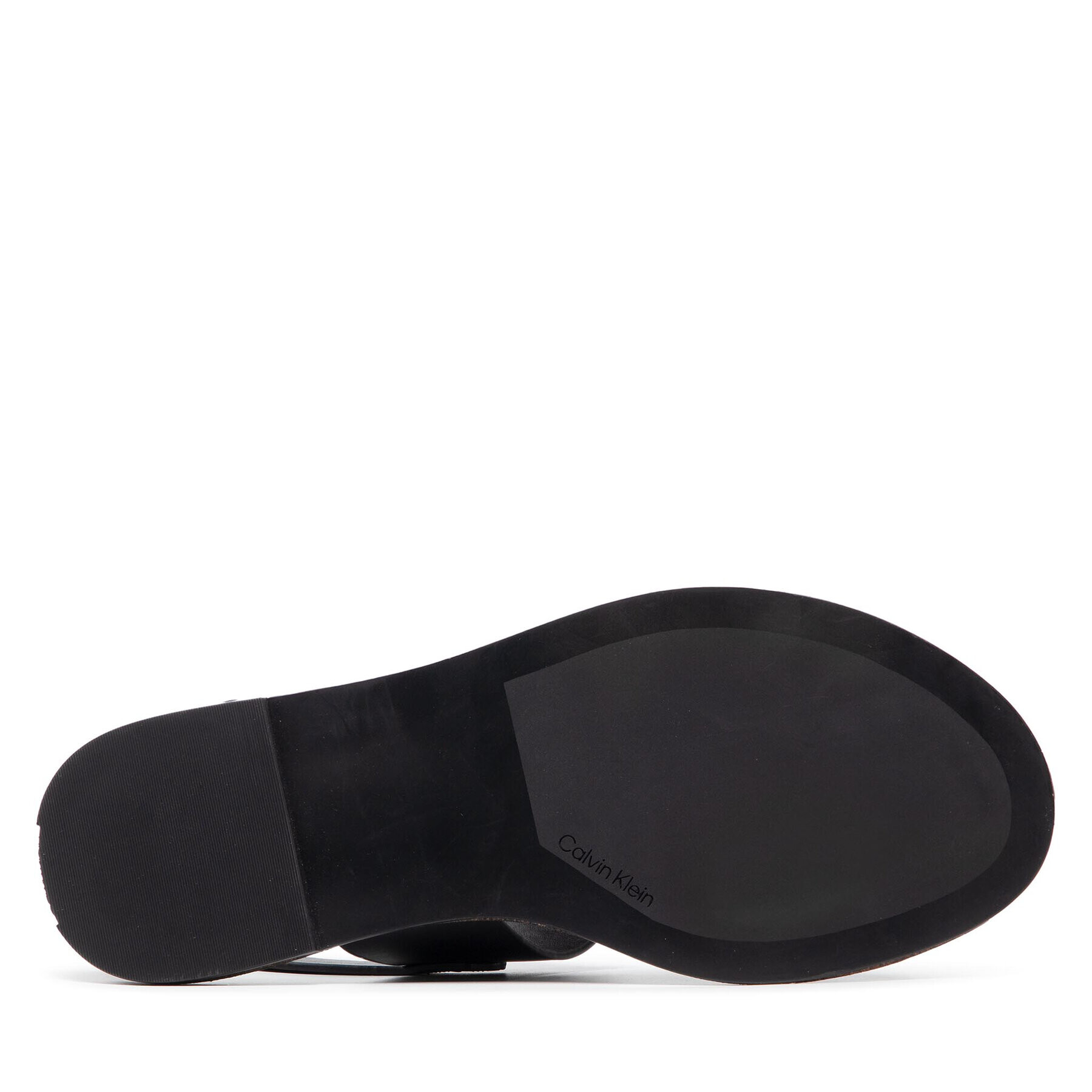 Calvin Klein Сандали Almond Flat Sandal Perf HW0HW00682 Черен - Pepit.bg