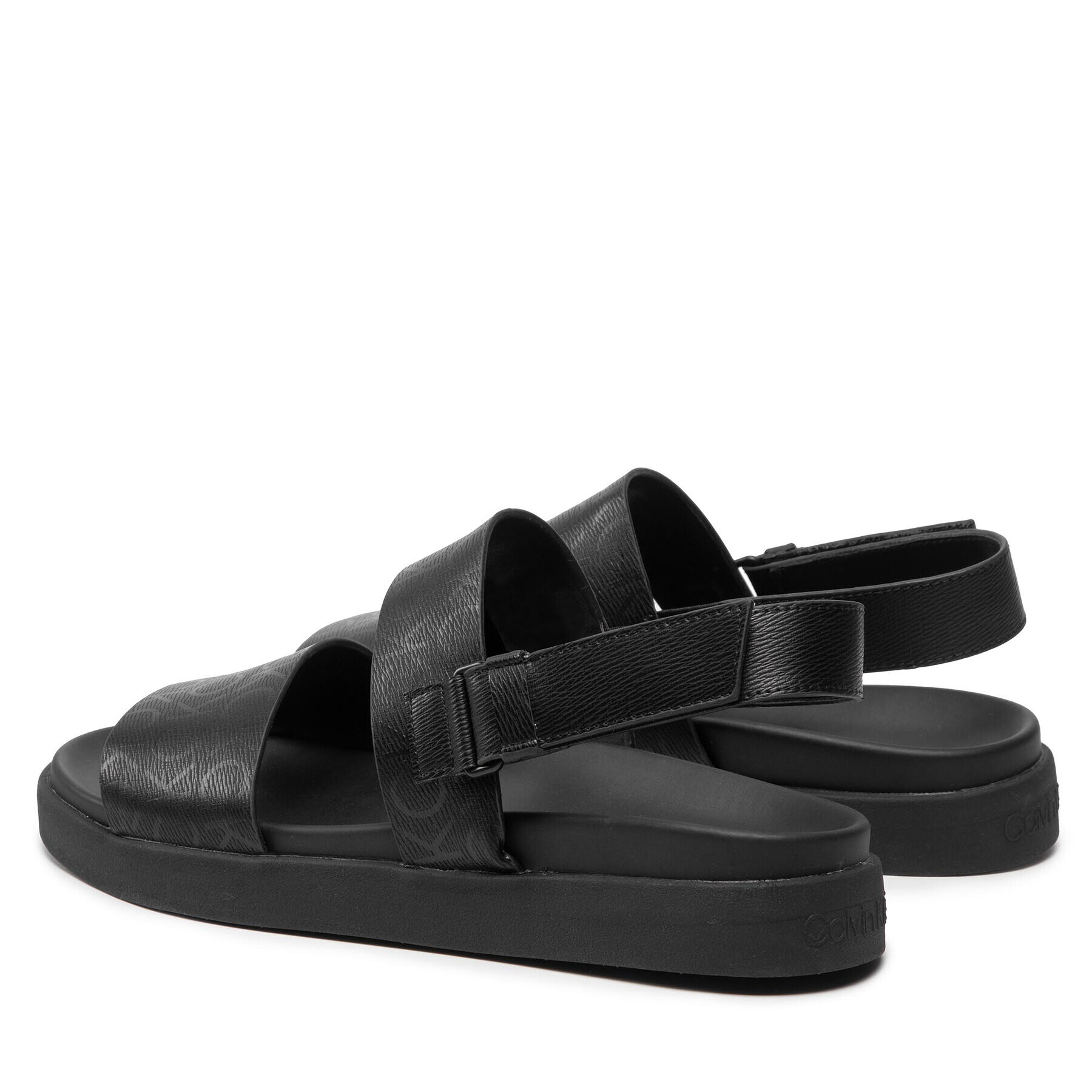 Calvin Klein Сандали Back Strap Sandal Lth Mono HM0HM00468 Черен - Pepit.bg