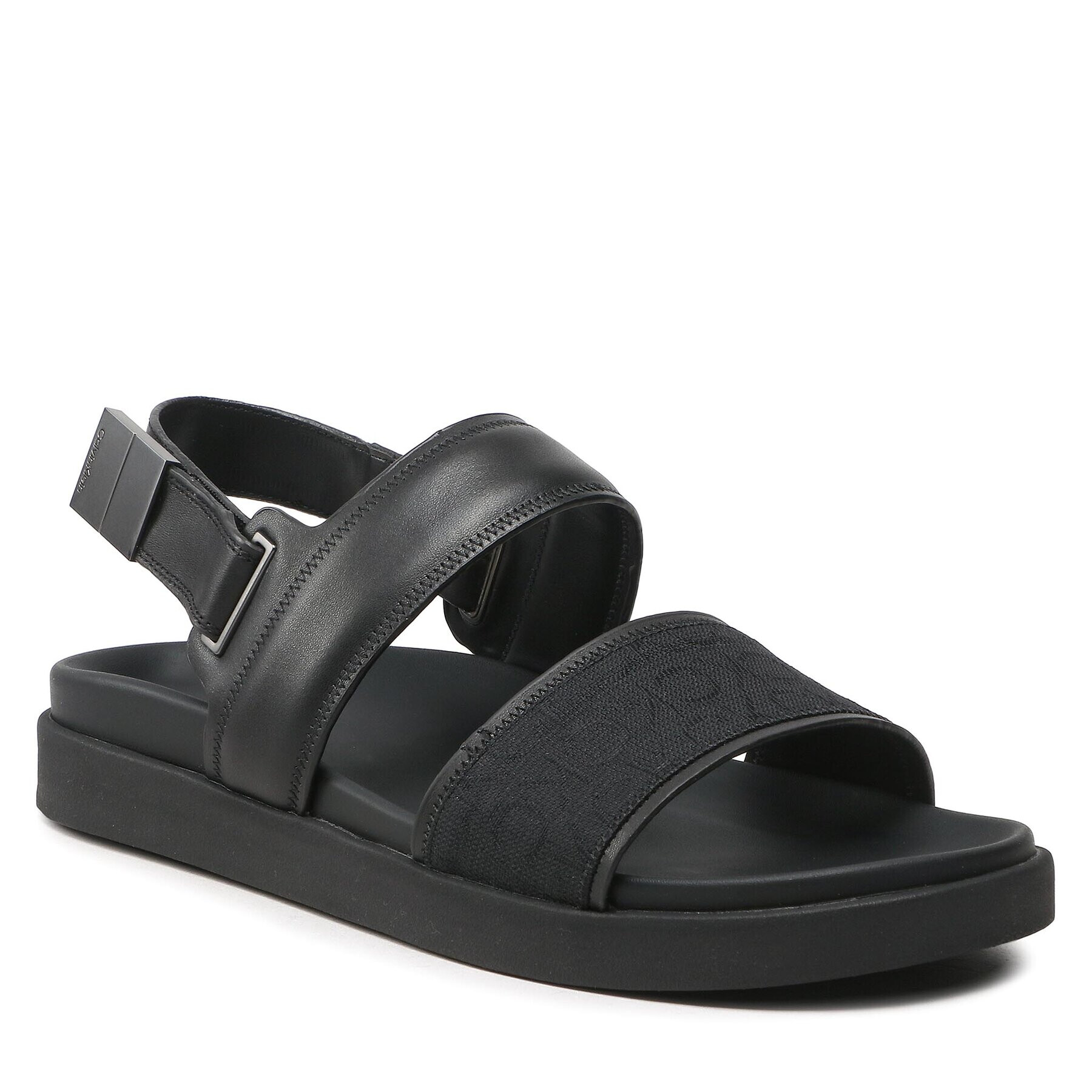 Calvin Klein Сандали Back Strap Sandal Mono Jq HM0HM00970 Черен - Pepit.bg