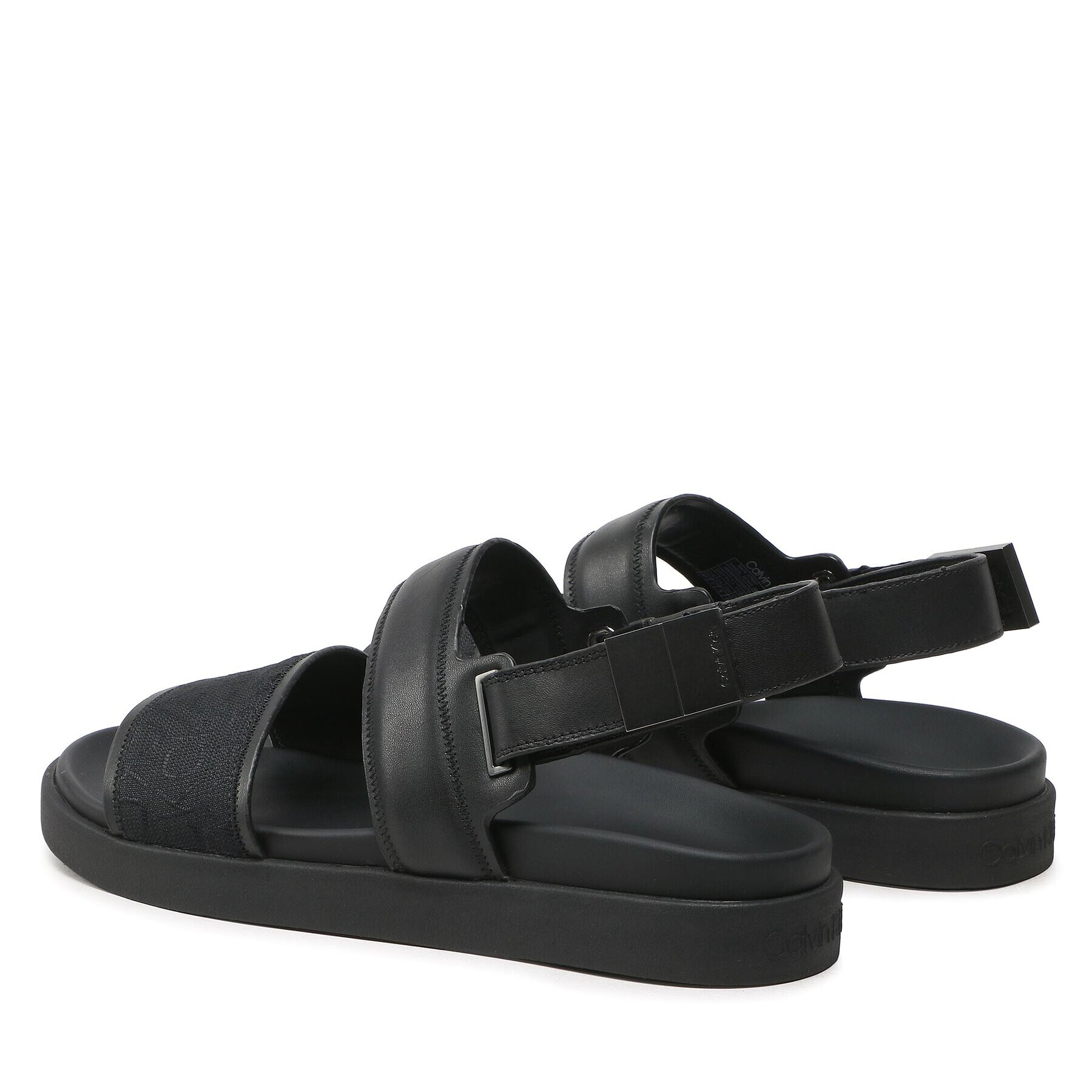 Calvin Klein Сандали Back Strap Sandal Mono Jq HM0HM00970 Черен - Pepit.bg