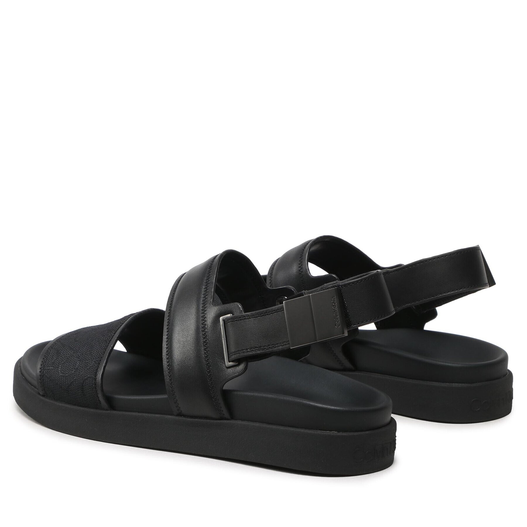 Calvin Klein Сандали Back Strap Sandal Mono Jq HM0HM00970 Черен - Pepit.bg