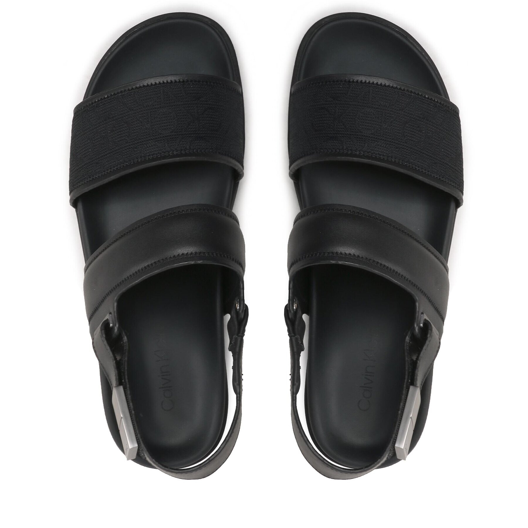 Calvin Klein Сандали Back Strap Sandal Mono Jq HM0HM00970 Черен - Pepit.bg