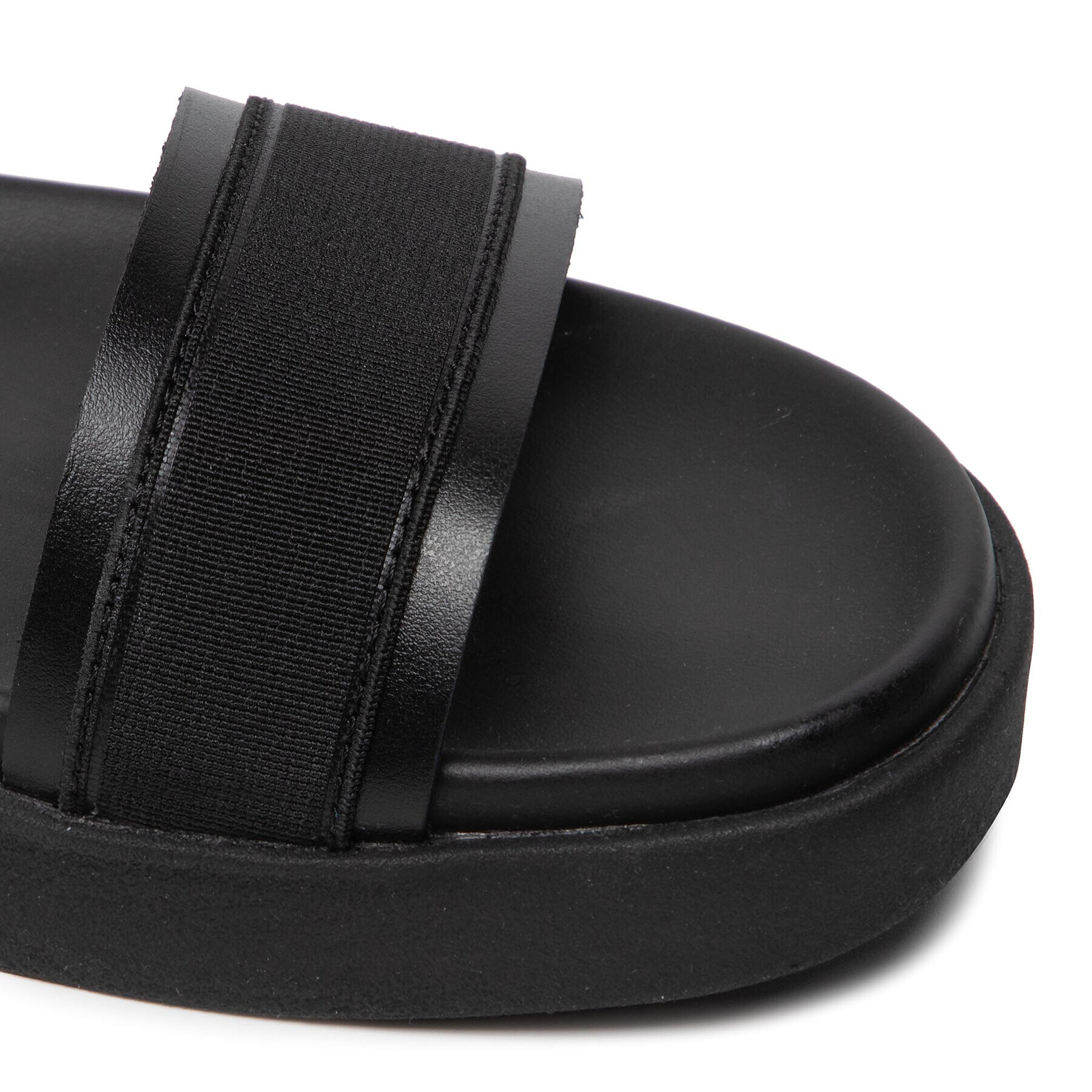 Calvin Klein Сандали Back Strap Sandal Wb HM0HM00466 Черен - Pepit.bg