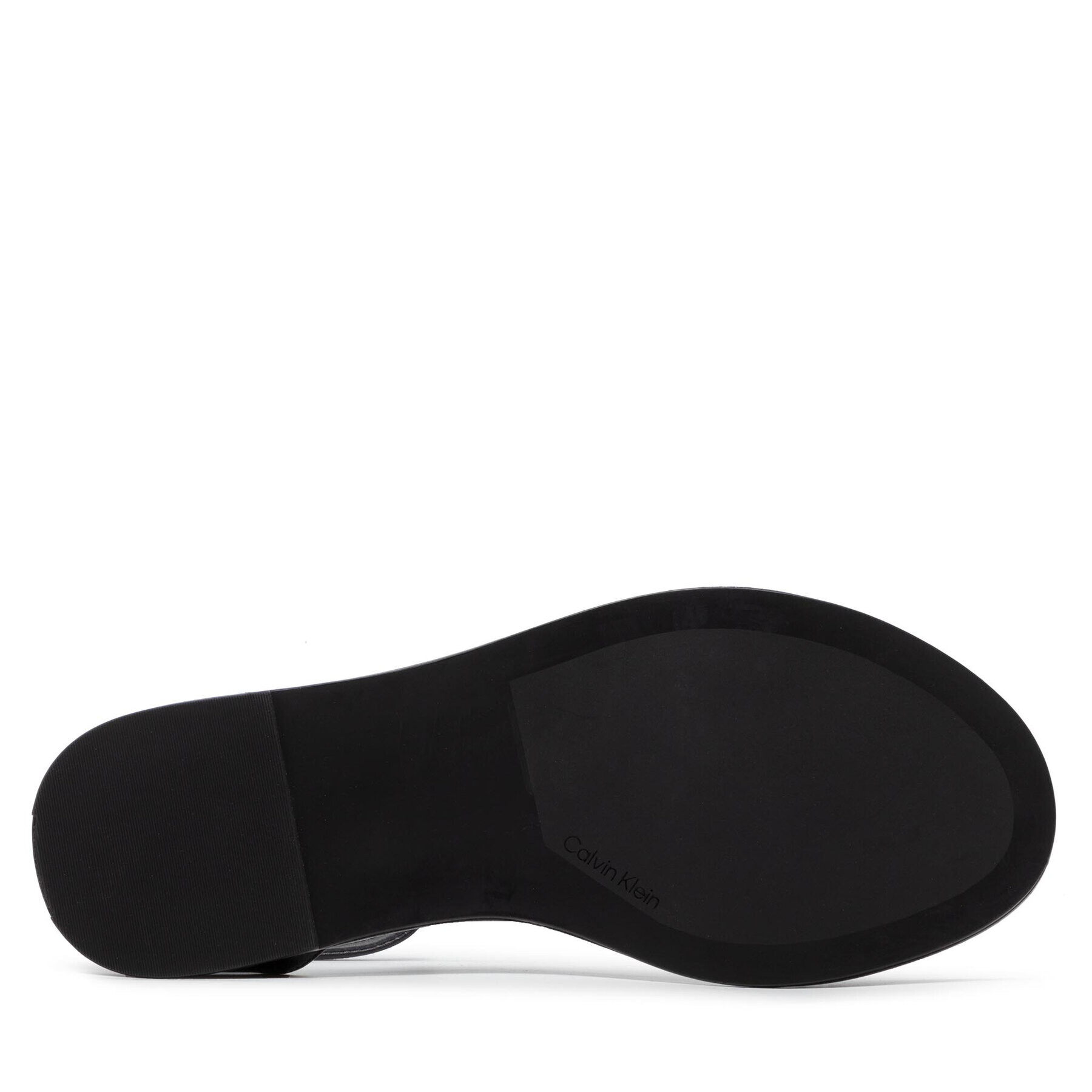 Calvin Klein Сандали Barely There Flat Sndl W/Hdw-Lth HW0HW01187 Черен - Pepit.bg