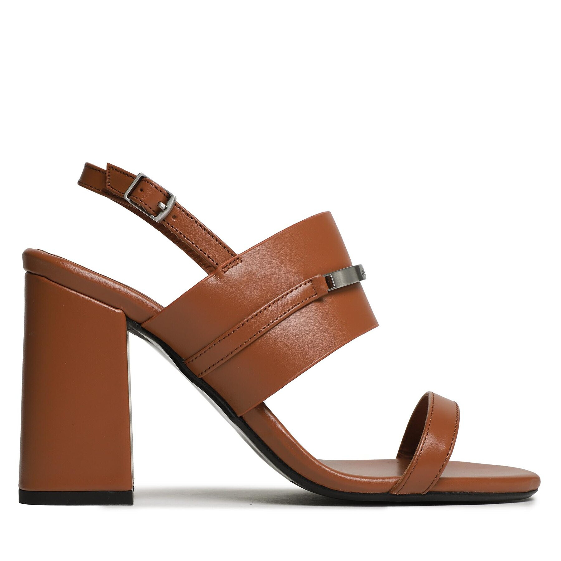 Calvin Klein Сандали Block Hl Sandal HW0HW01612 Кафяв - Pepit.bg