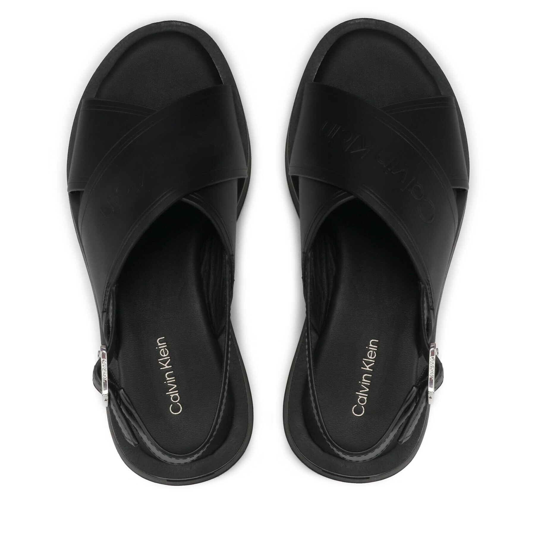 Calvin Klein Сандали Flatform Sandal Hf HW0HW01139 Черен - Pepit.bg