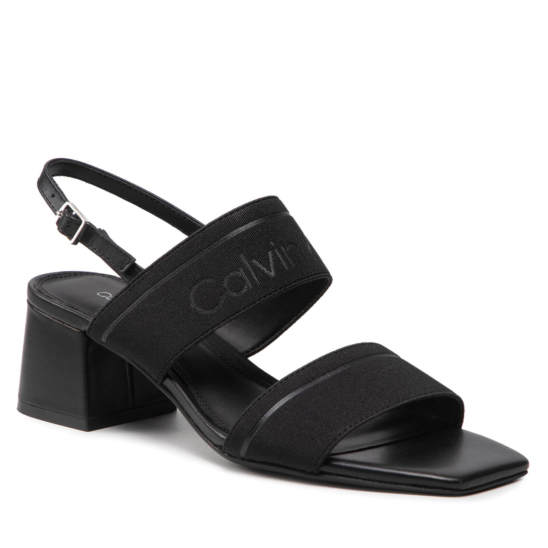 Calvin Klein Сандали Squared Blk Hl Sandal 45 He HW0HW01150 Черен - Pepit.bg