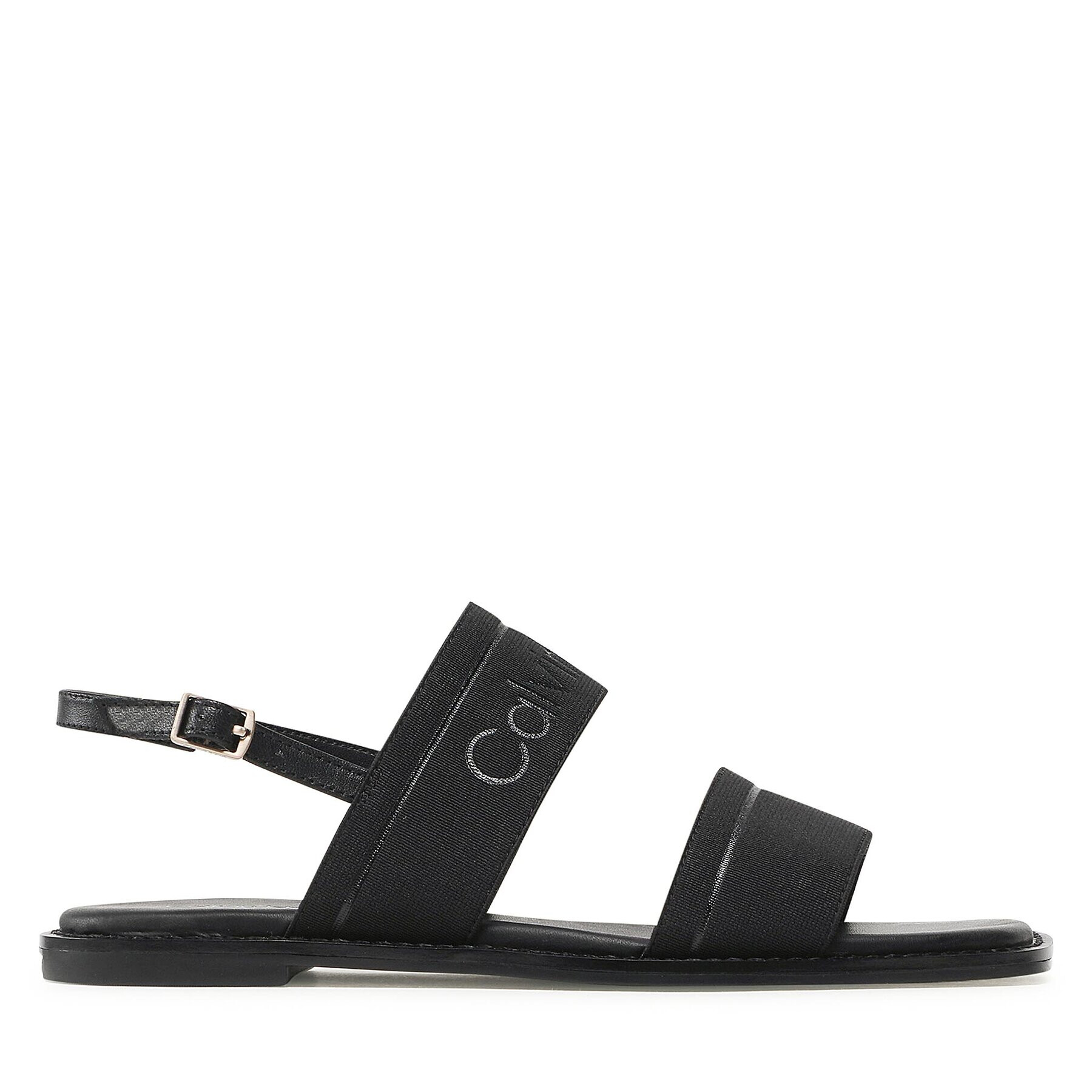 Calvin Klein Сандали Squared Flat Sandal He HW0HW01496 Черен - Pepit.bg