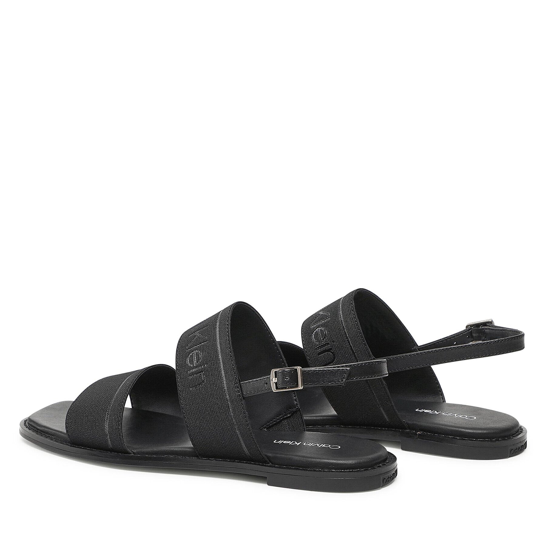 Calvin Klein Сандали Squared Flat Sandal He HW0HW01496 Черен - Pepit.bg
