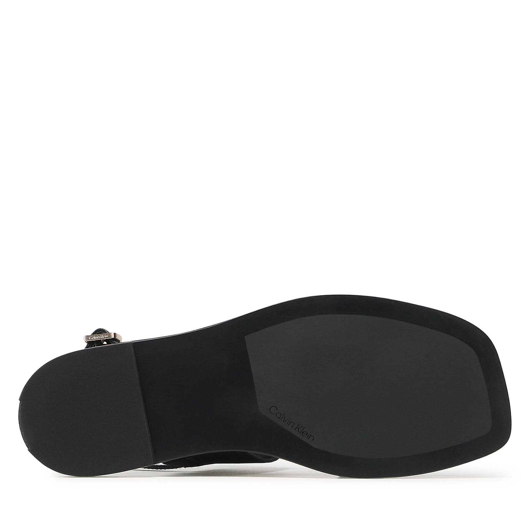 Calvin Klein Сандали Squared Flat Sandal He HW0HW01496 Черен - Pepit.bg
