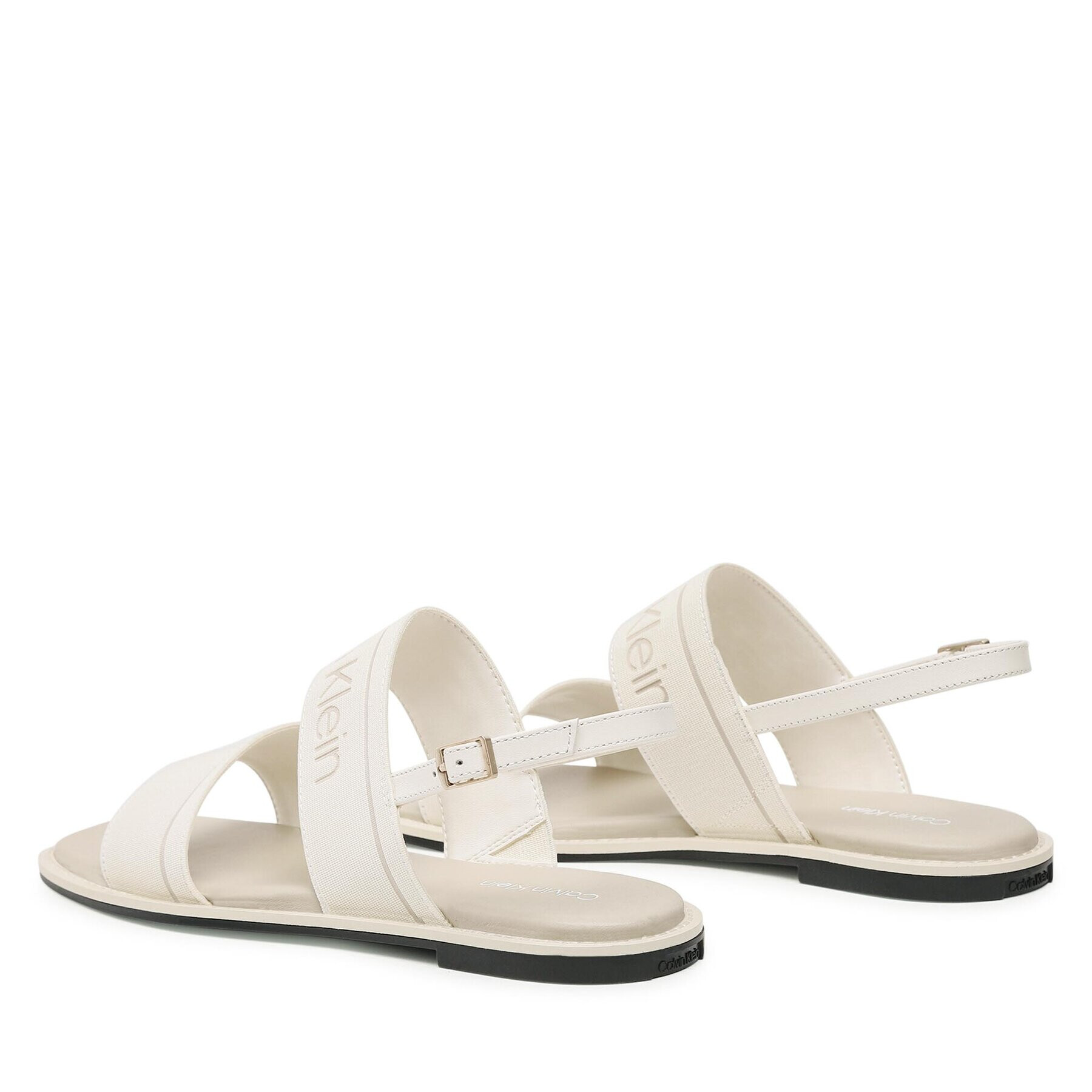 Calvin Klein Сандали Squared Flat Sandal He HW0HW01496 Екрю - Pepit.bg