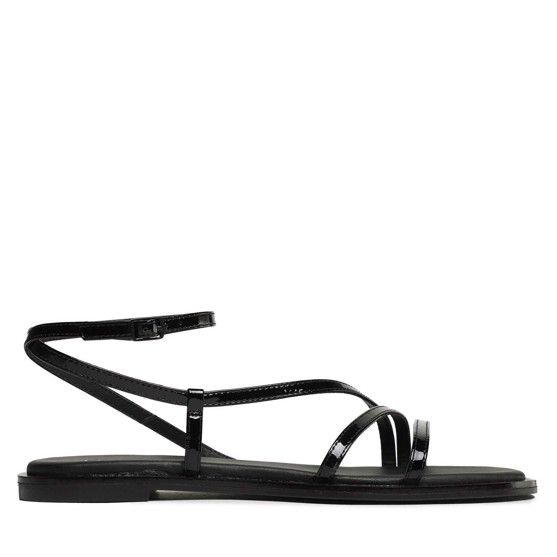 Calvin Klein Сандали Squared Sandal HW0HW01603 Черен - Pepit.bg