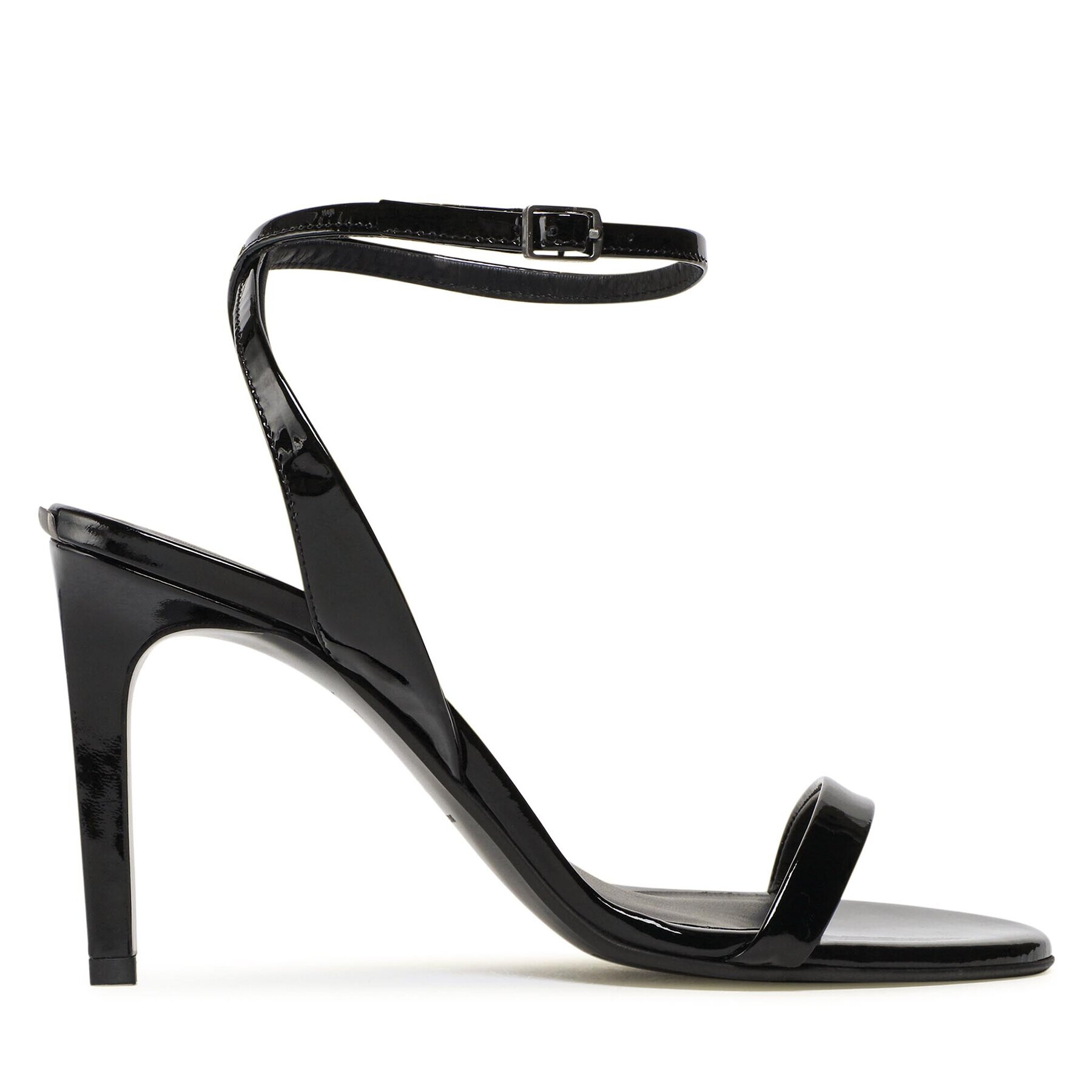 Calvin Klein Сандали Stilleto Sandal 90 - Patent HW0HW01632 Черен - Pepit.bg