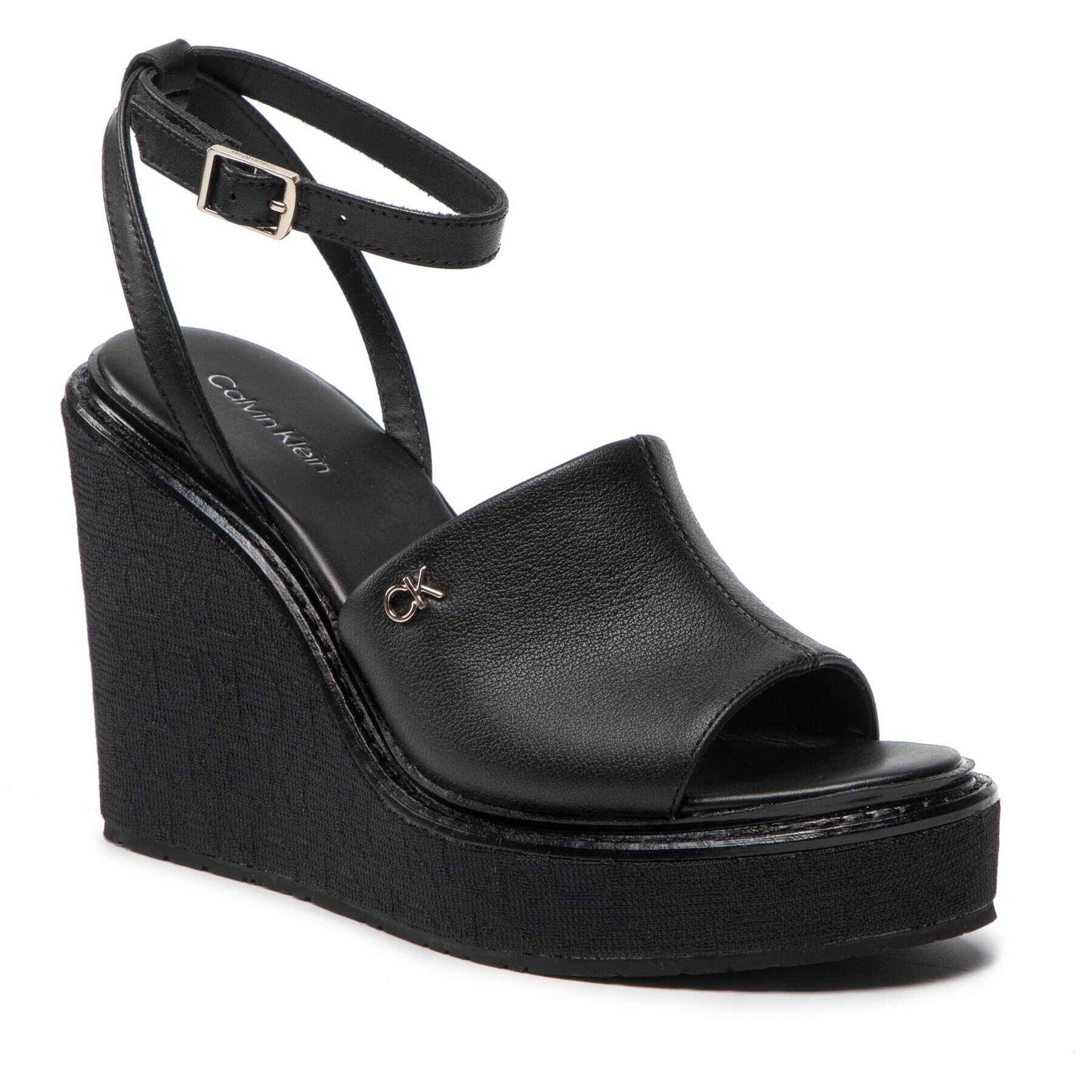 Calvin Klein Сандали Wedge 70 Arch Stit-Jq HW0HW01129 Черен - Pepit.bg