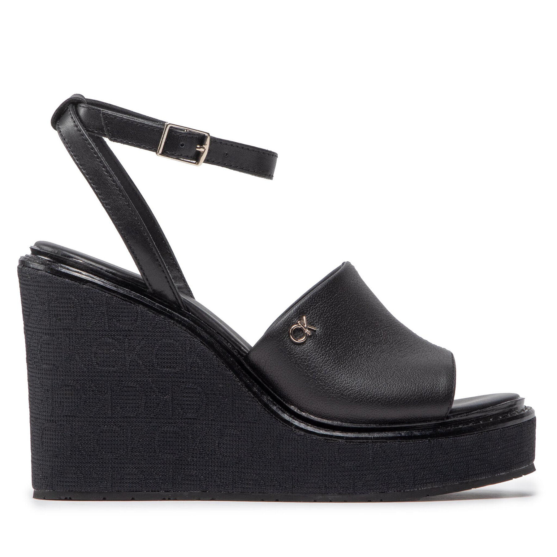 Calvin Klein Сандали Wedge 70 Arch Stit-Jq HW0HW01129 Черен - Pepit.bg