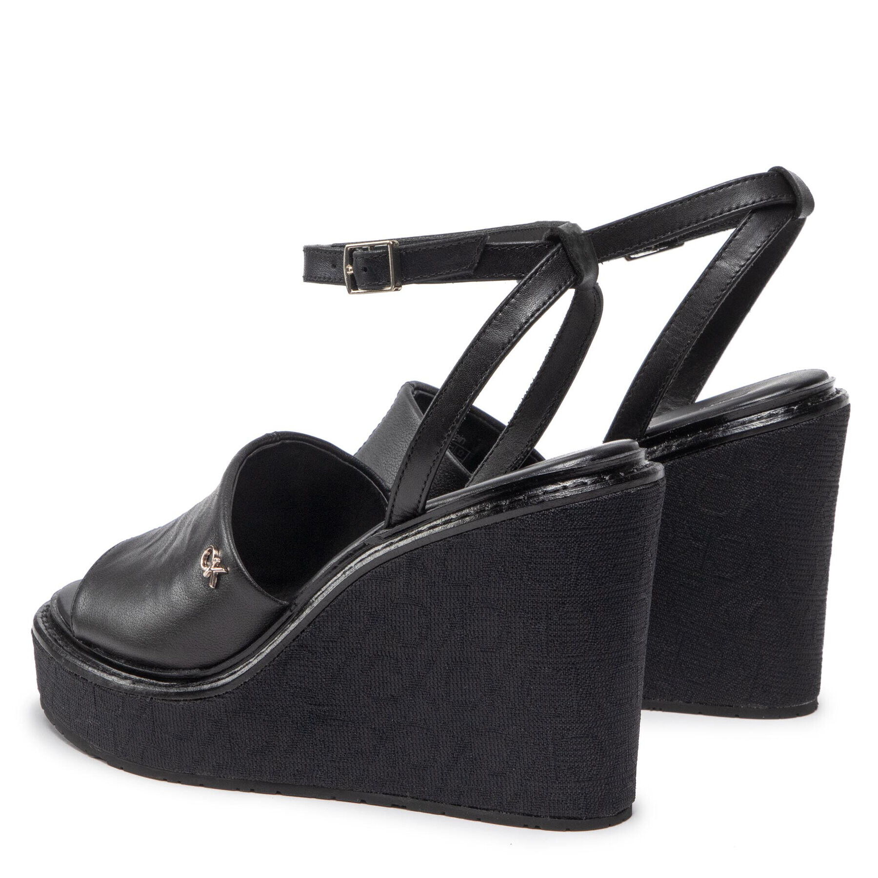 Calvin Klein Сандали Wedge 70 Arch Stit-Jq HW0HW01129 Черен - Pepit.bg