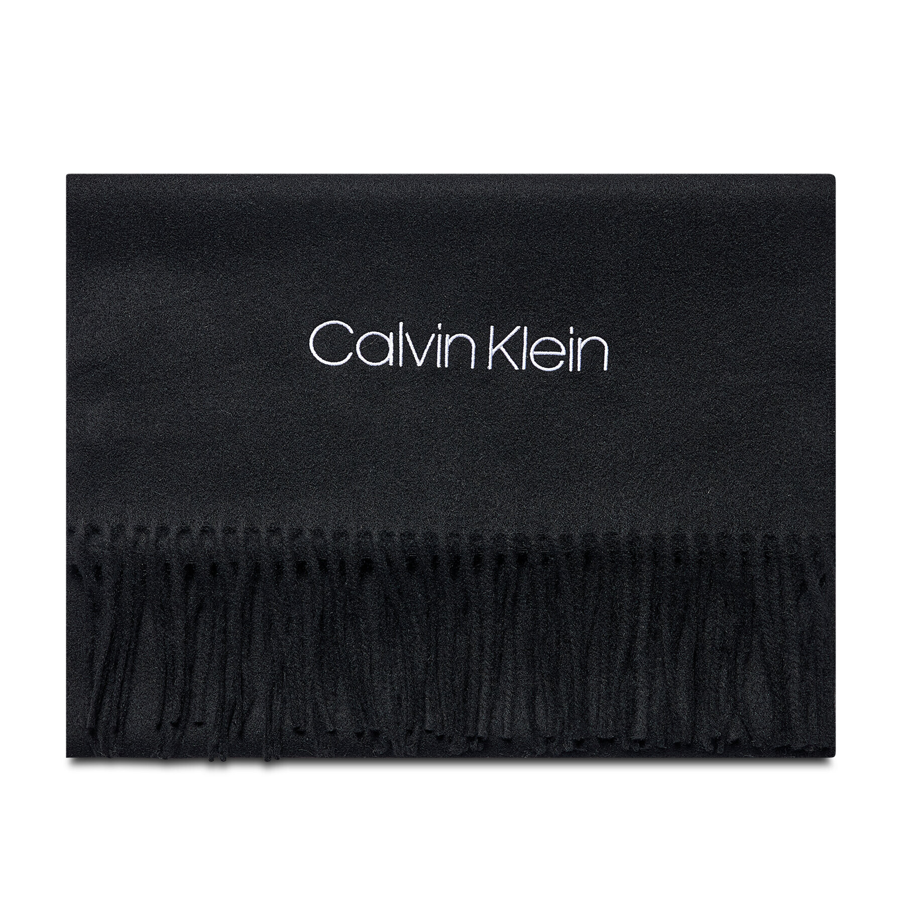 Calvin Klein Шал Basic Wool Woven Scarf K50K507439 Черен - Pepit.bg