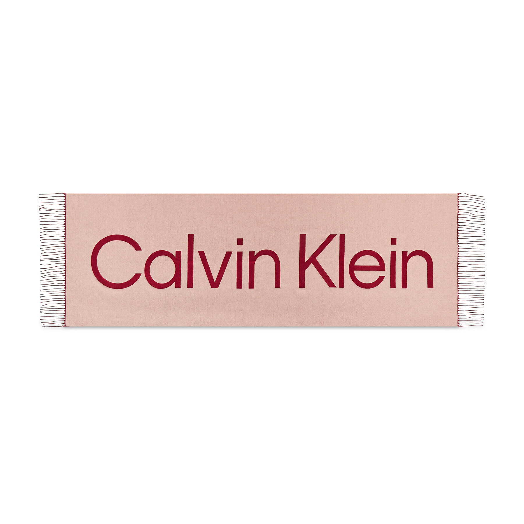 Calvin Klein Шал Fringes K60K607322 Розов - Pepit.bg