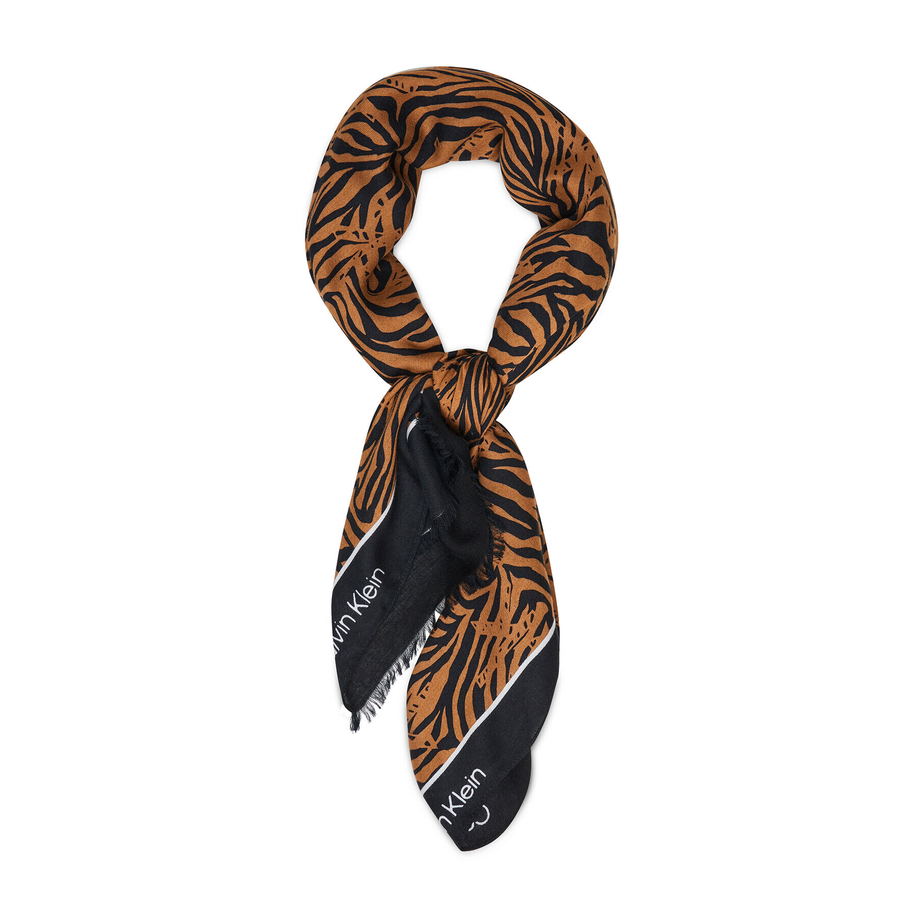 Calvin Klein Шал Geo Logo Scarf Pr K60K608489 Кафяв - Pepit.bg