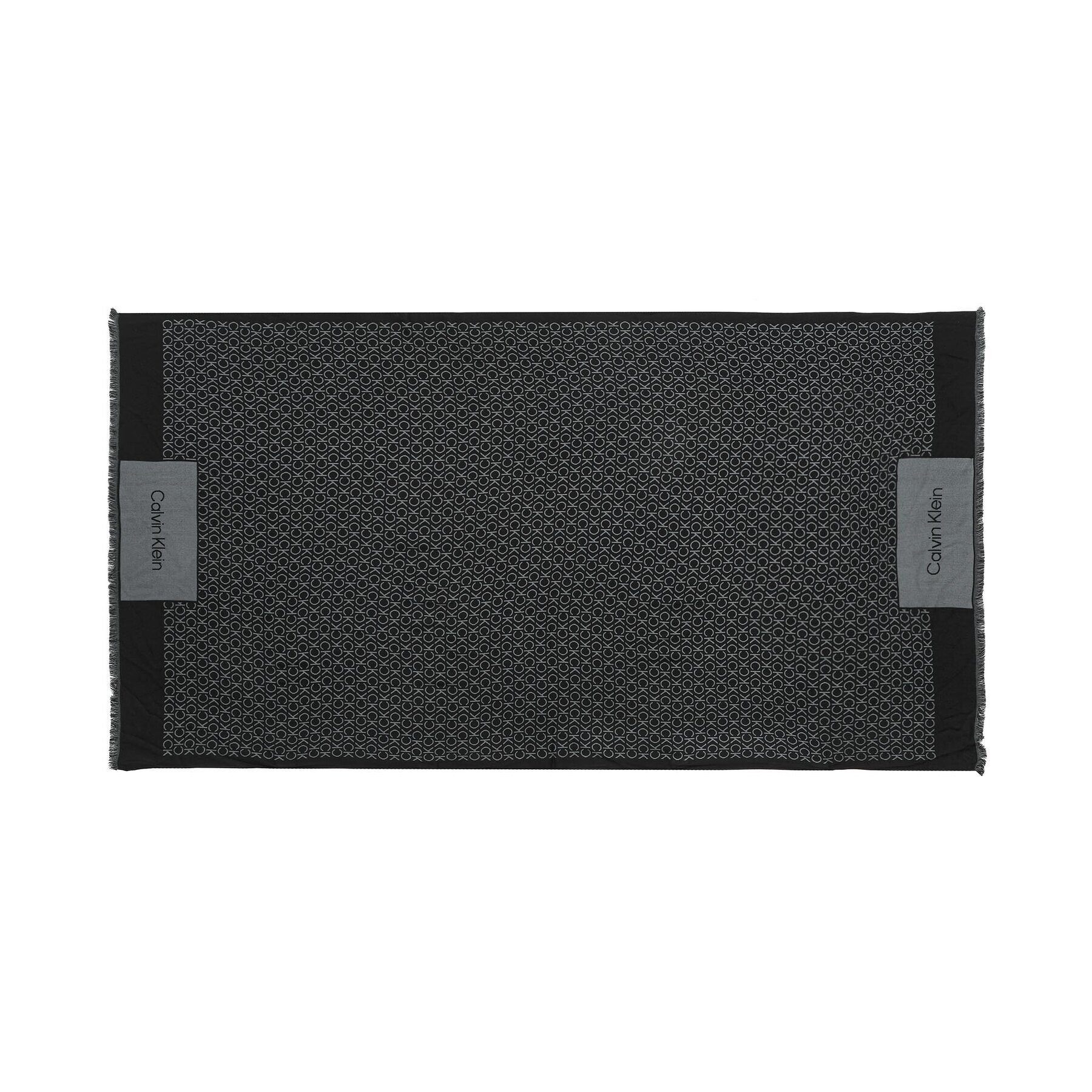 Calvin Klein Шал Geo Minimal K60K610813 Черен - Pepit.bg