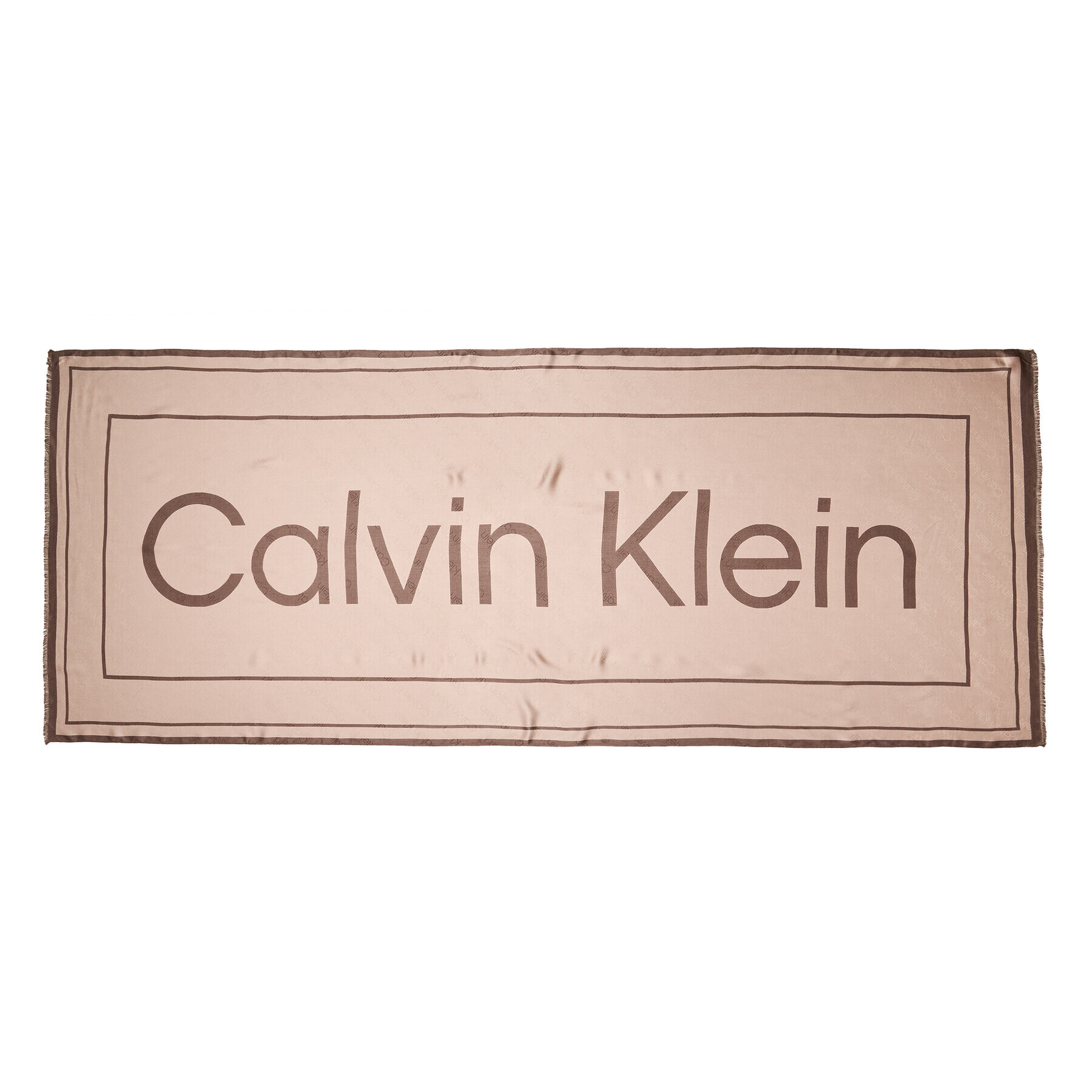 Calvin Klein Шал Logo K60K610814 Бежов - Pepit.bg