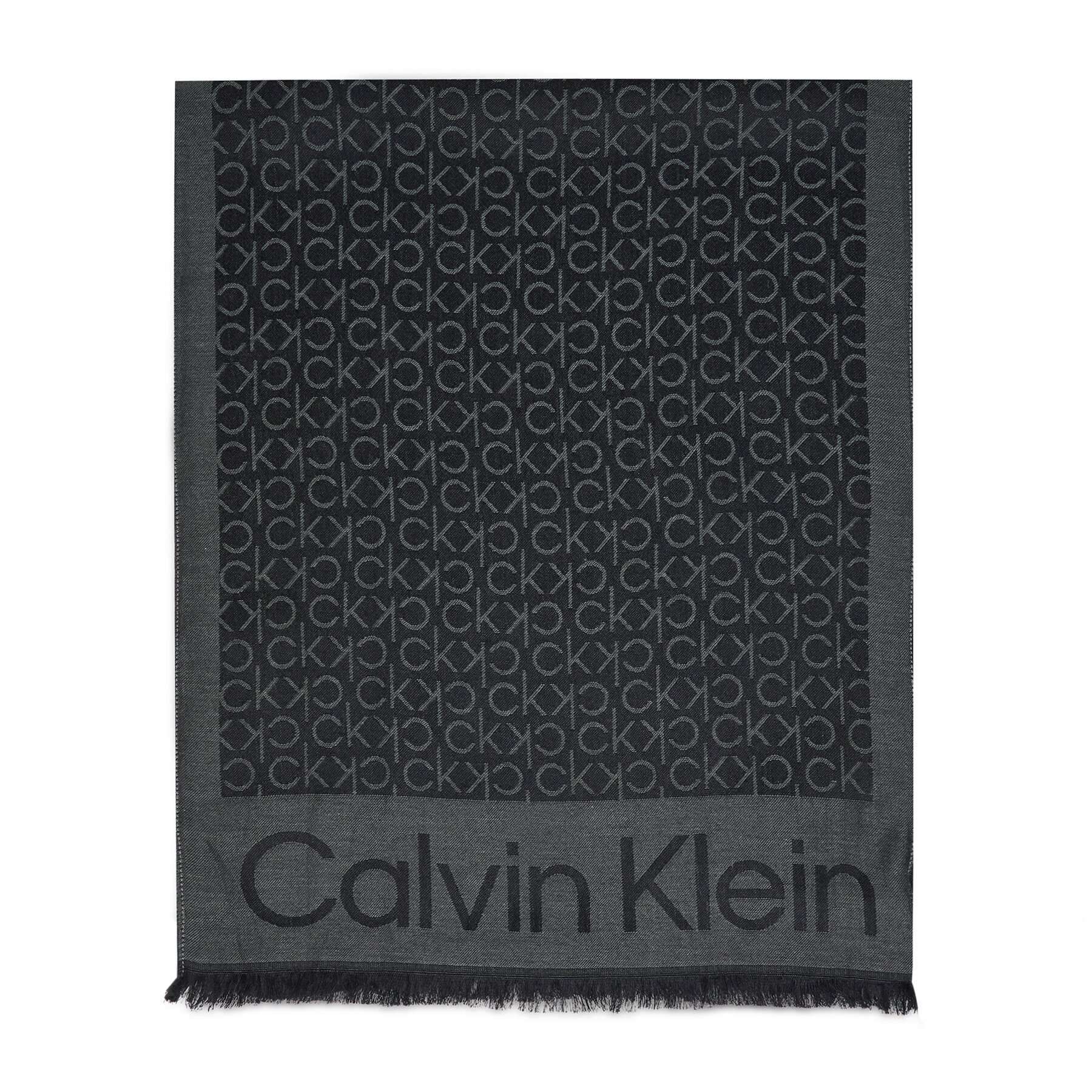 Calvin Klein Шал Monogram Jacquard Scard K50K507438 Черен - Pepit.bg